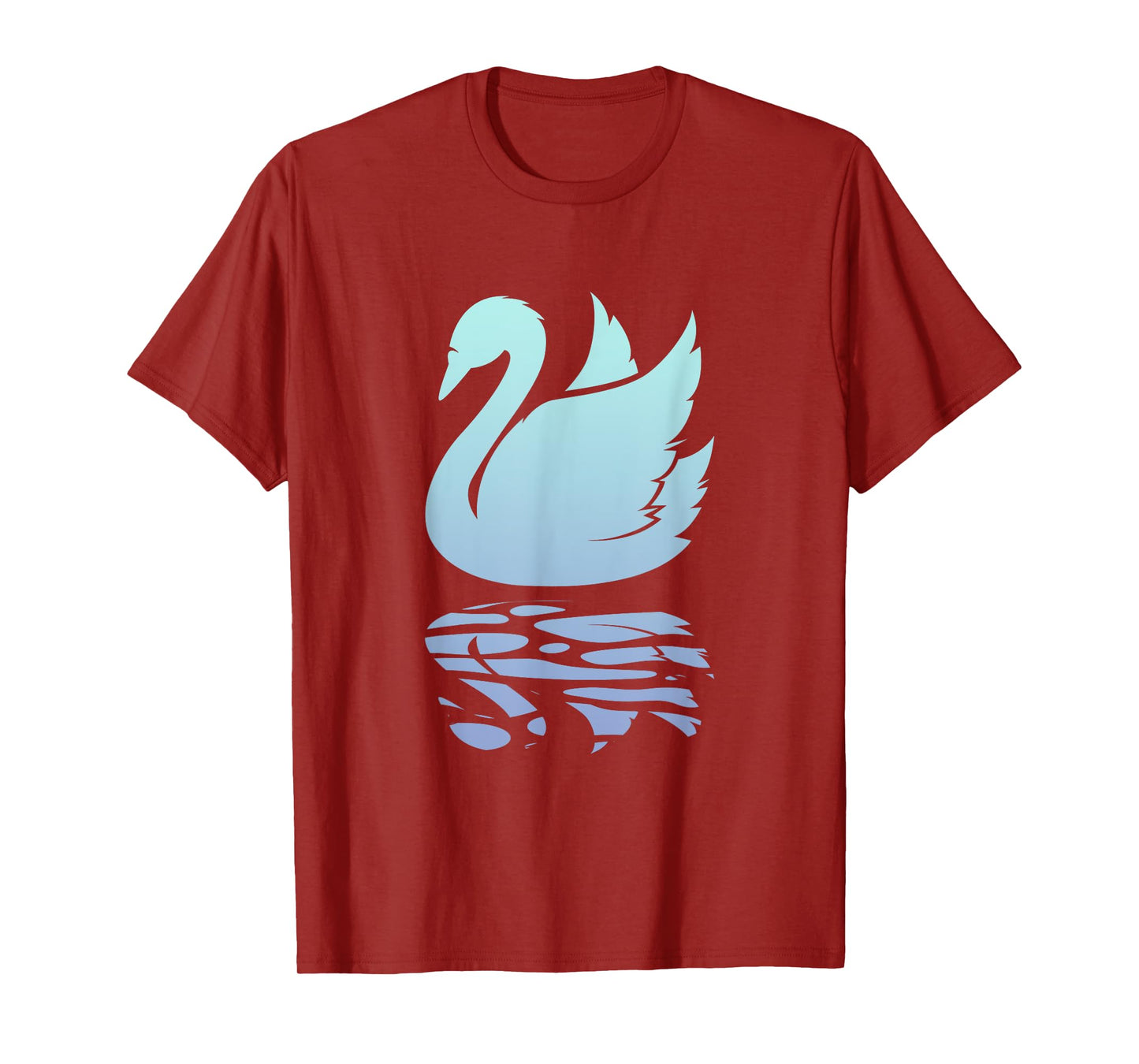 Beautiful Swan On Water | Swans Water Birds Lover T-Shirt