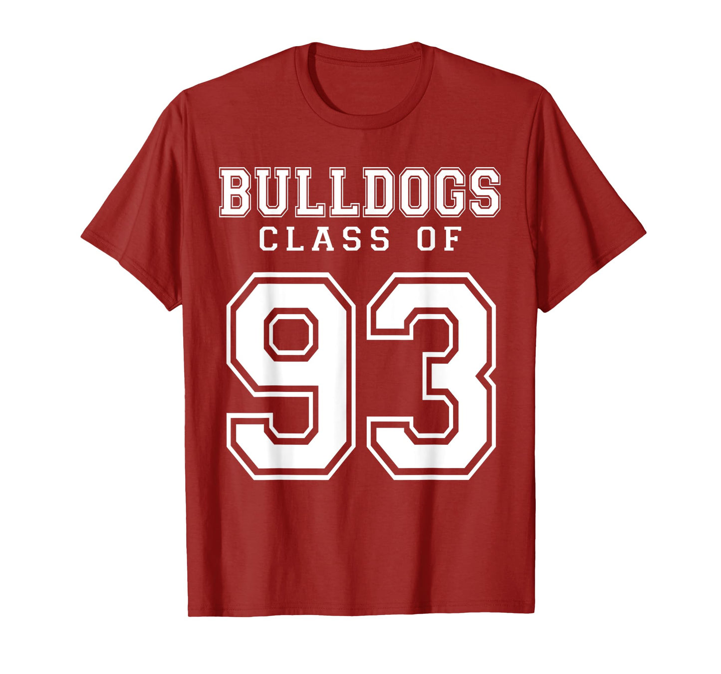 Class Of 1993 Bulldogs Custom Graduation Senior Personalized T-Shirt