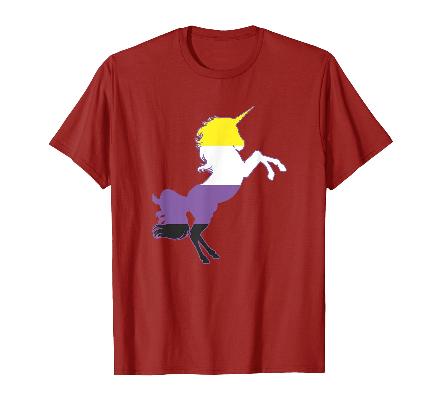 Non-Binary Unicorn Flag Top Nonbinary Pride Gift T-Shirt