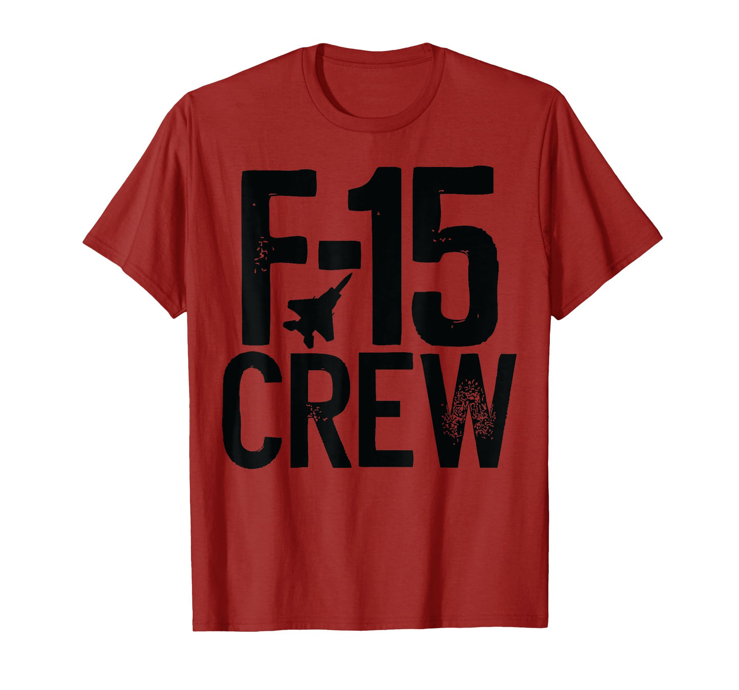Eagle F-15 silhouette Jet Fighter Crew and Team Fighter jet T-Shirt