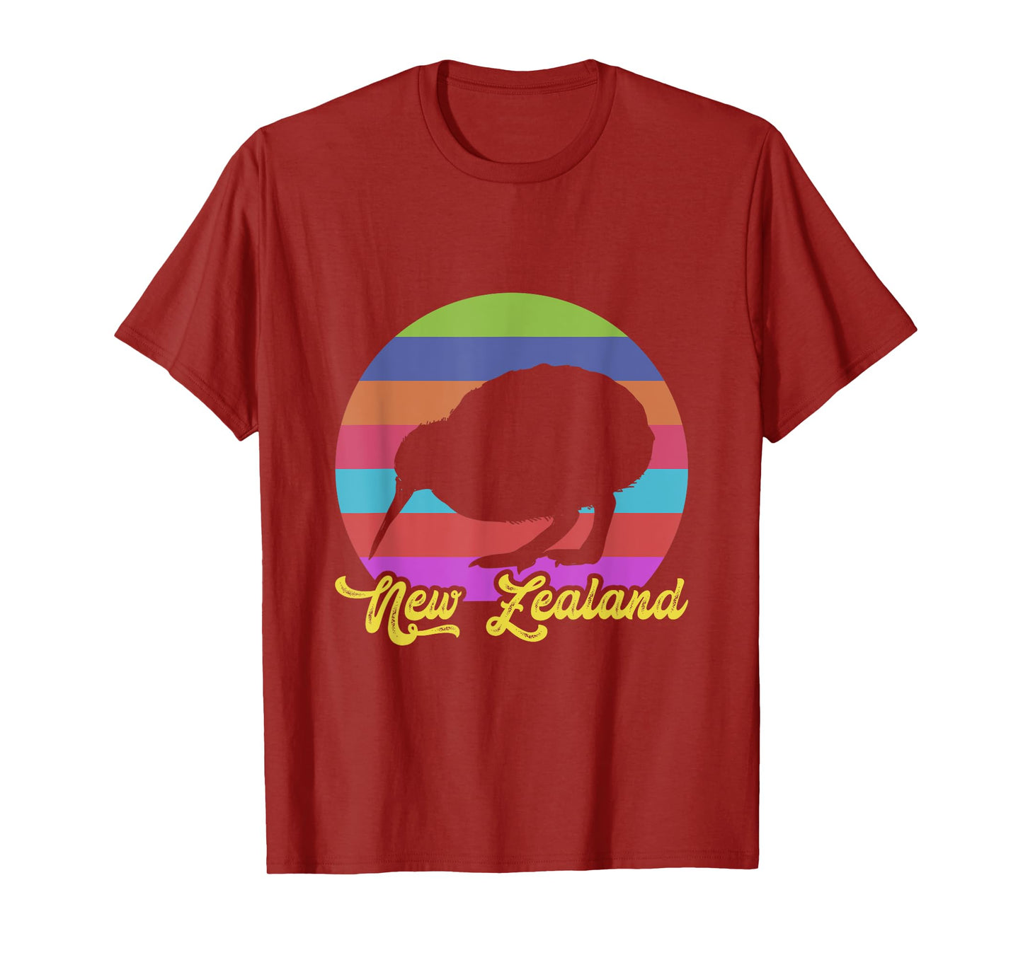 Cute Bird Lover colorful NZ Kiwi New Zealand T-Shirt