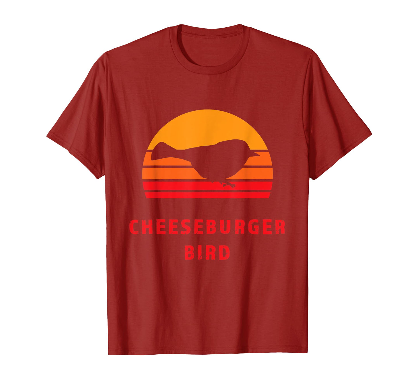 Thru Hiker - Cheeseburger Bird Mountain Chickadee PCT JMT CA T-Shirt