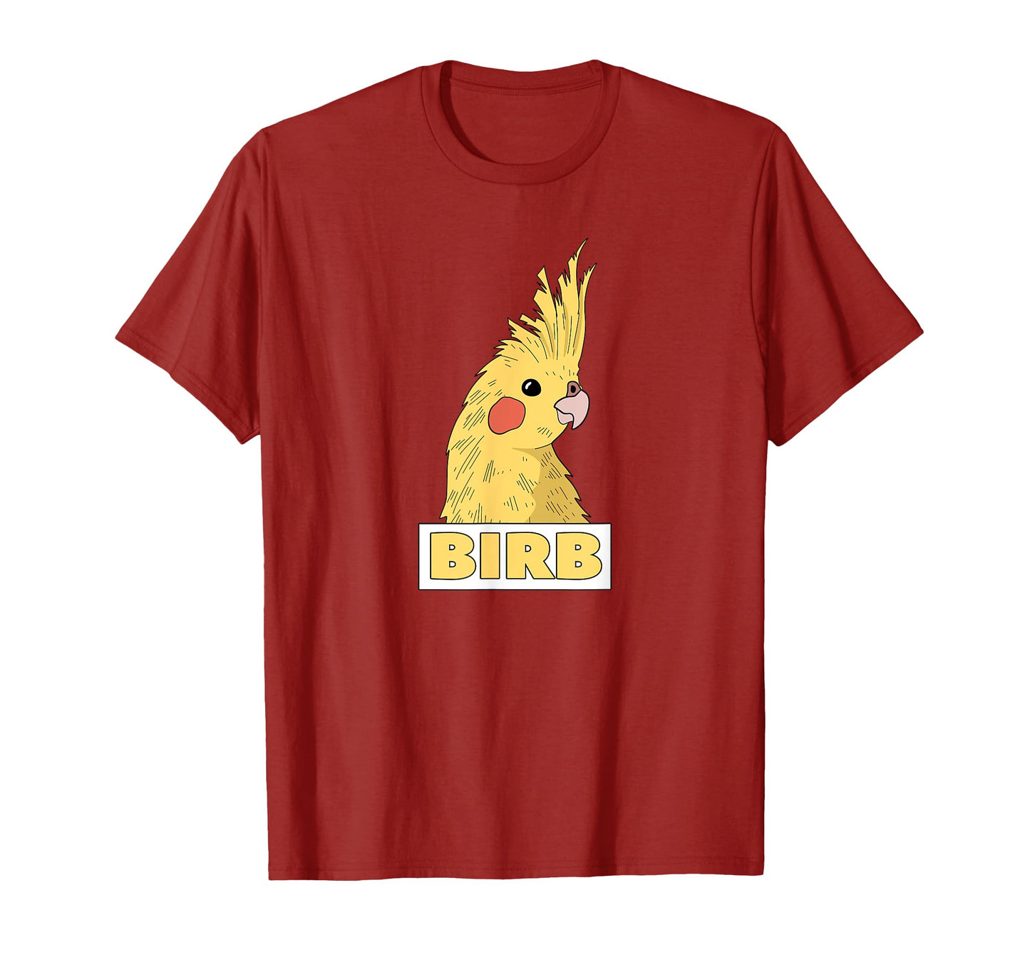 Birb Yellow Cockatiel Bird Lover T-Shirt
