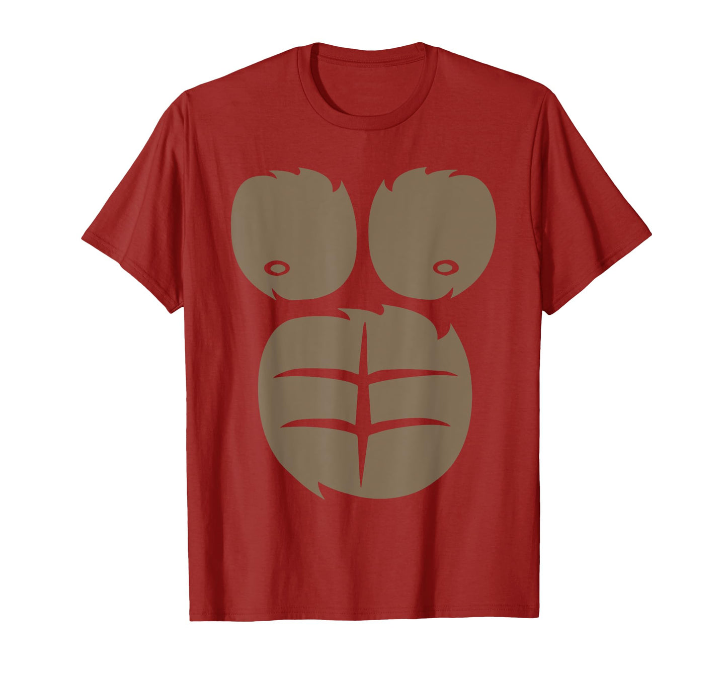 Gorilla Chest Belly Monkey DIY Costume For Kids Adults T-Shirt