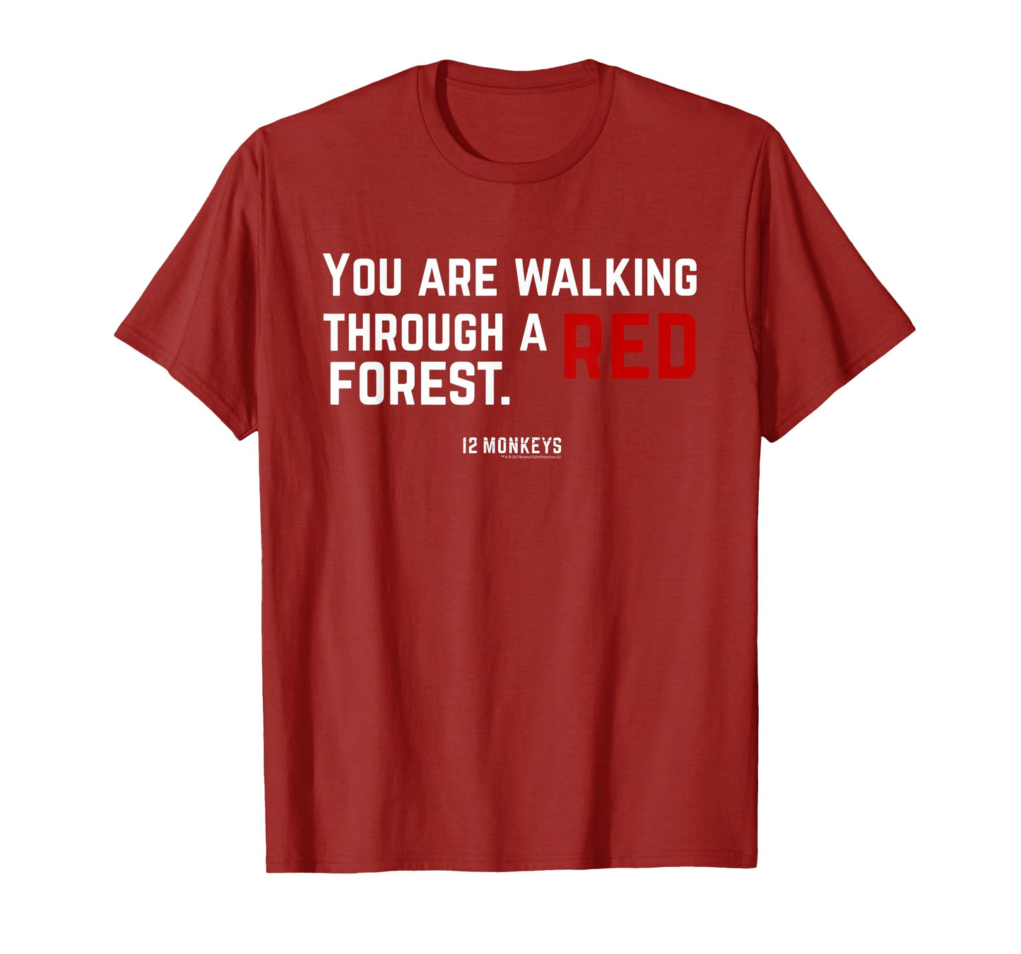 12 Monkeys You Are Walking Through A Red Forest Standard Tee T-Shirt
