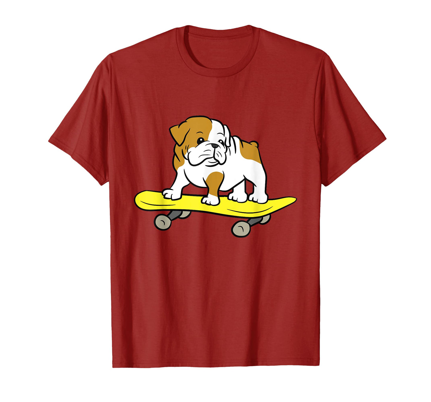 English Bulldog Skateboarding Dog Skater Bulldog T-Shirt