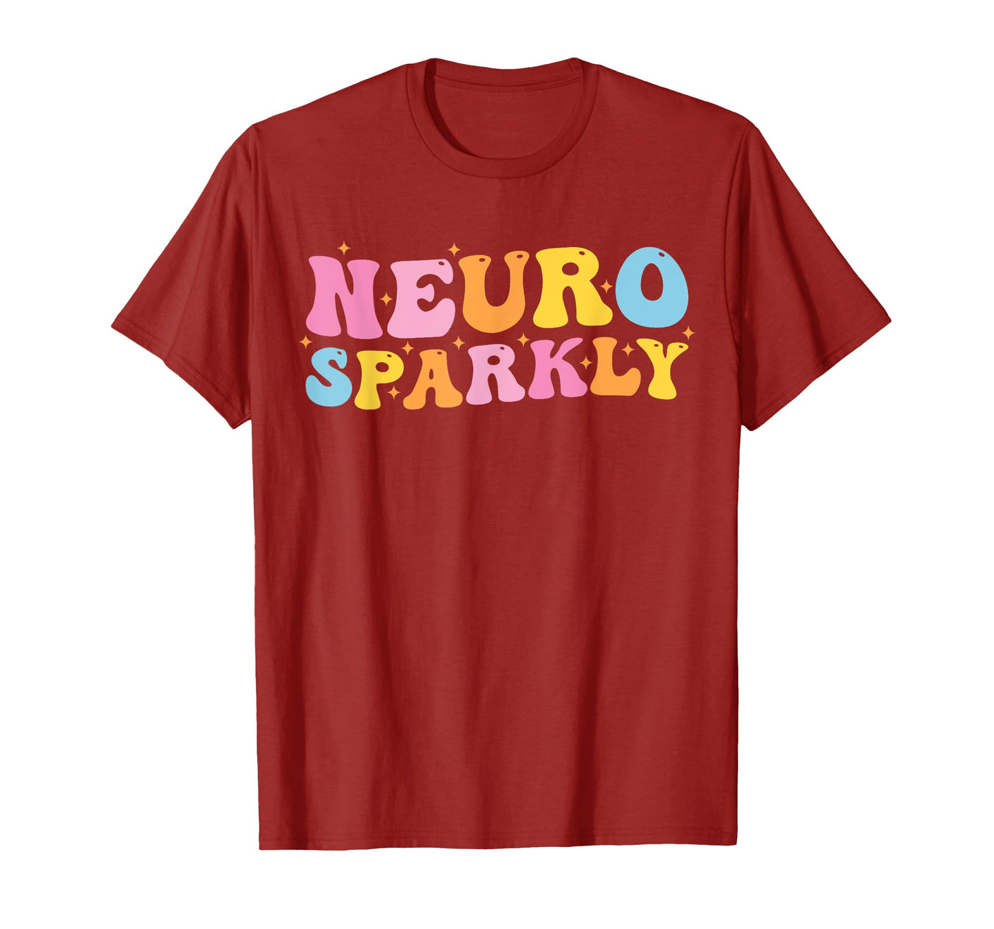 Neuro Sparkly NeuroDiversity Unicorn ADHD Awareness Groovy T-Shirt