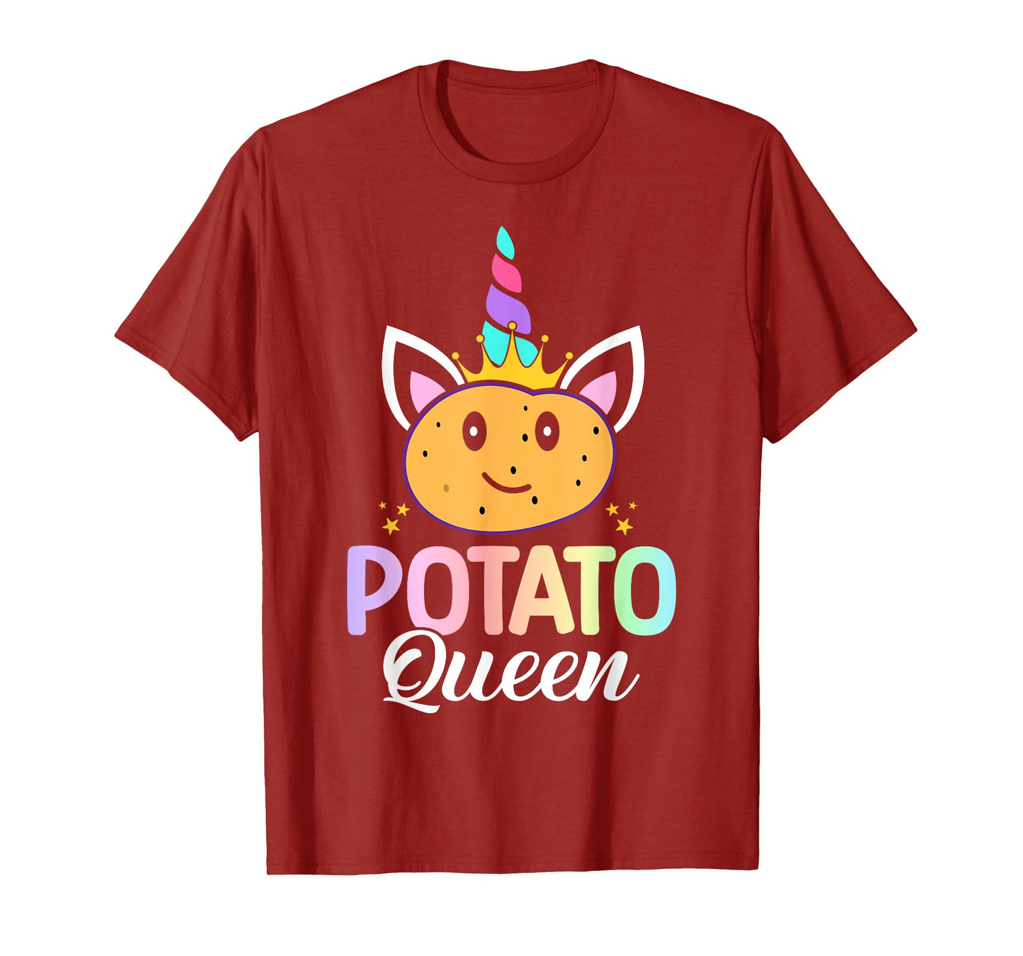 Potato Queen Female Potato Lover Girl T-Shirt