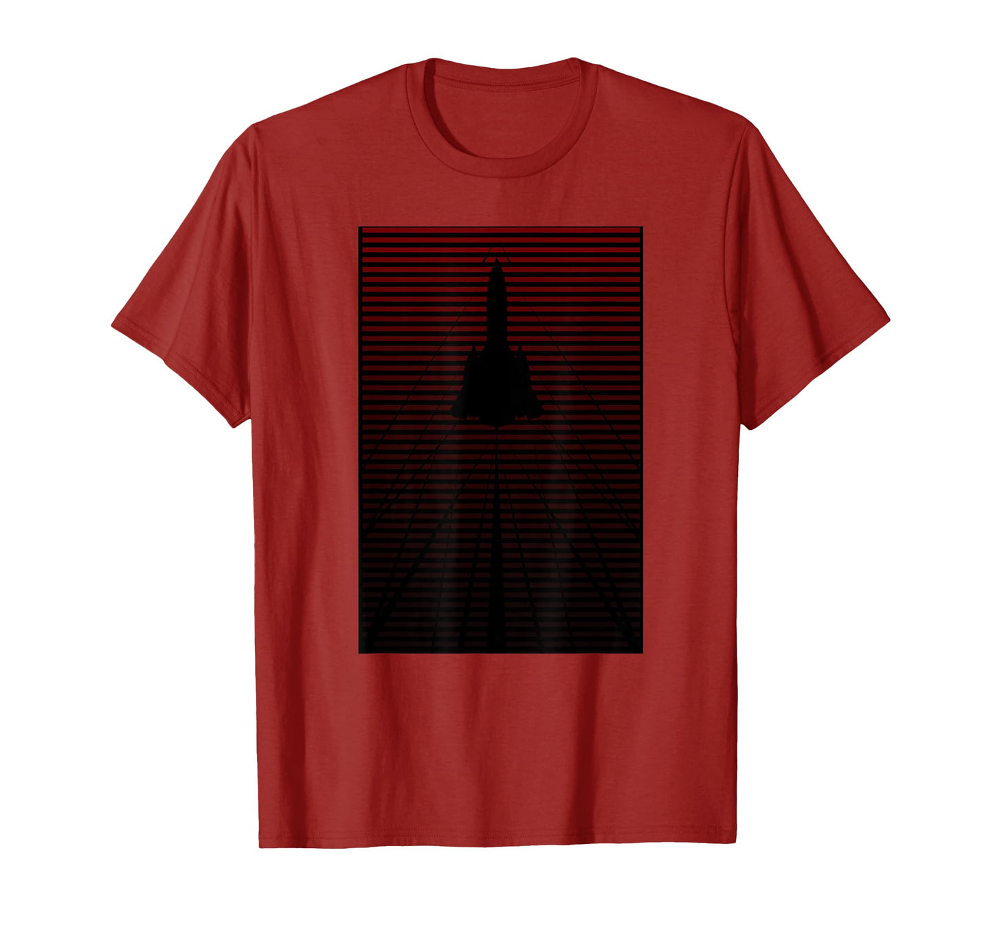 SHOCKWAVES SR-71 Blackbird OXCART Fade to Red T-shirt