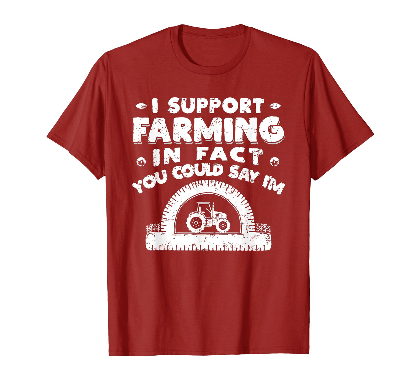 Funny Farmer Farming Tractor Pun Pro-Tractor T-Shirt