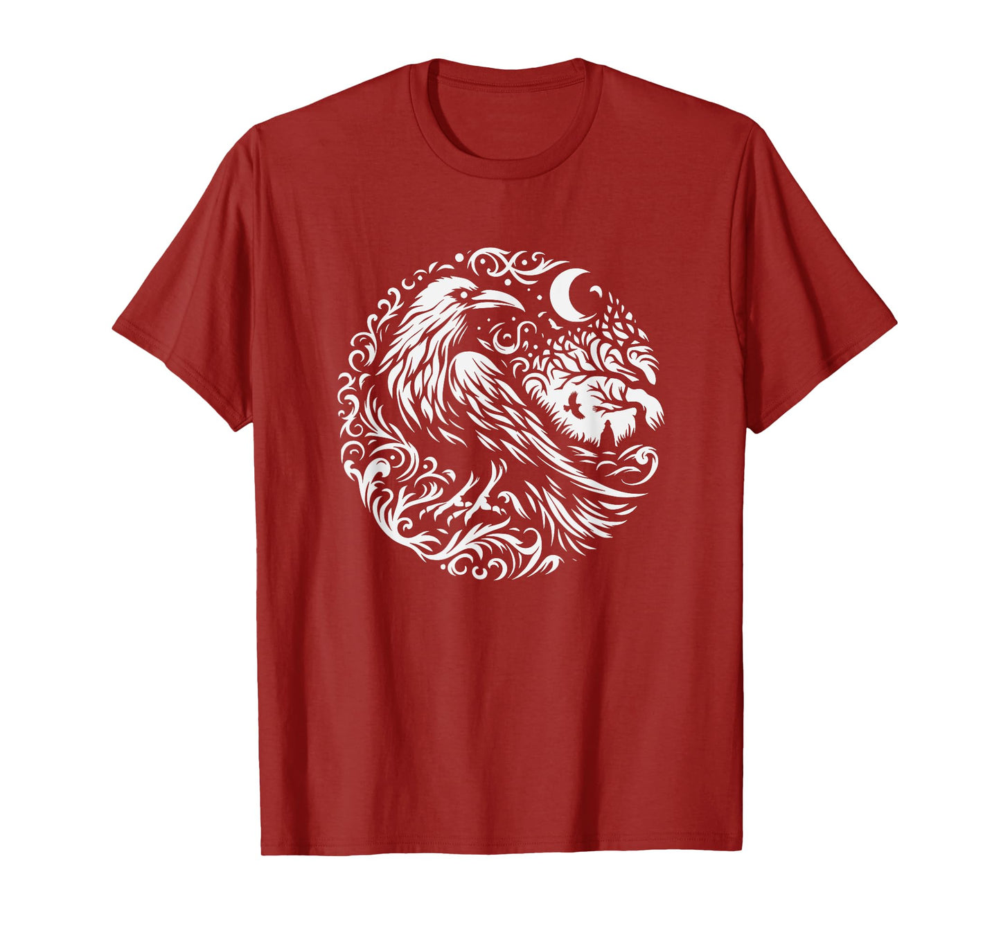 Raven Graphic Art Crow Design For Women And Men T-Shirt