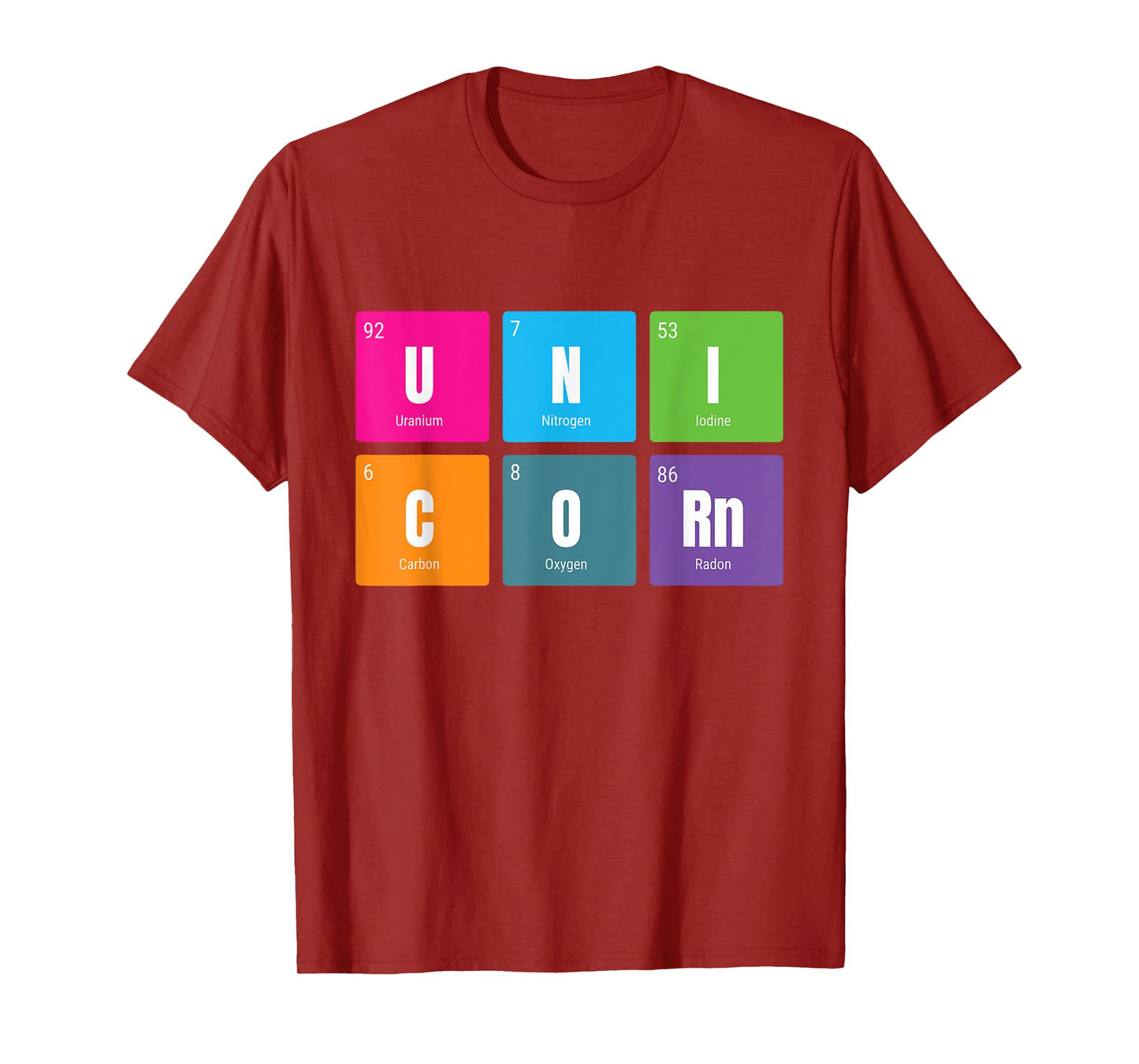 Periodic Table Rainbow Unicorn - Mystical Creature T-Shirt