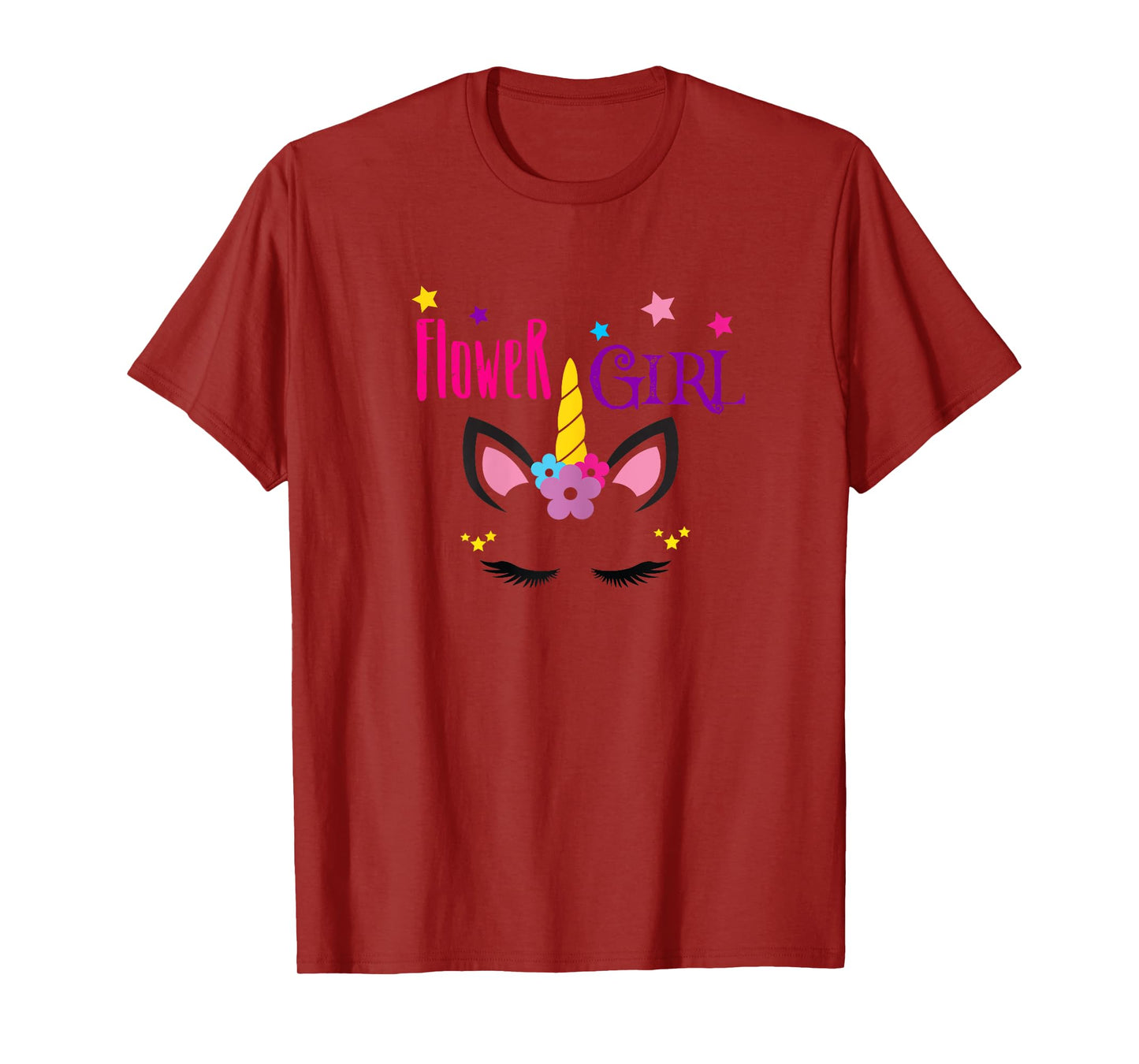 Flower Girl Unicorn T-Shirt T-Shirt