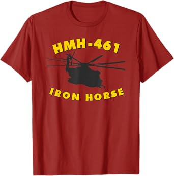 HMH-461 Iron Horse CH-53 Super Stallion Helicopter Tee T-Shirt