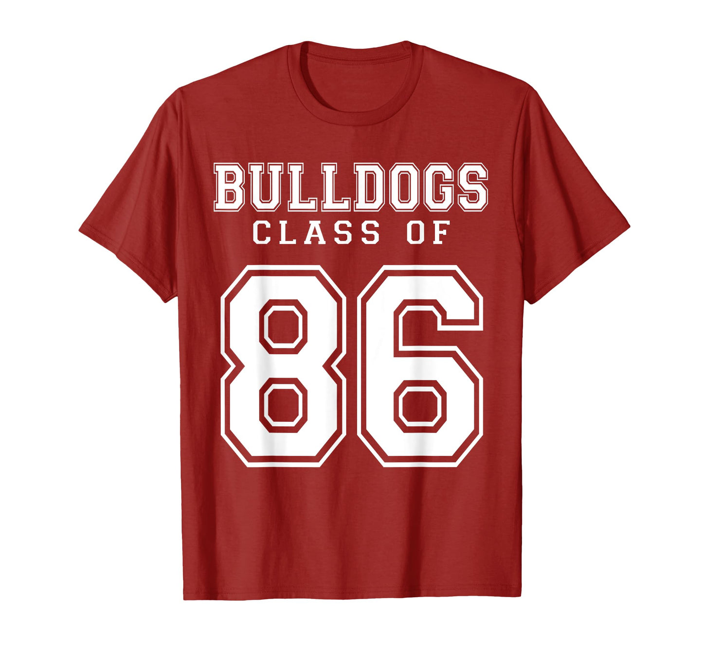 Class Of 1986 Bulldogs Custom Graduation Senior Personalized T-Shirt
