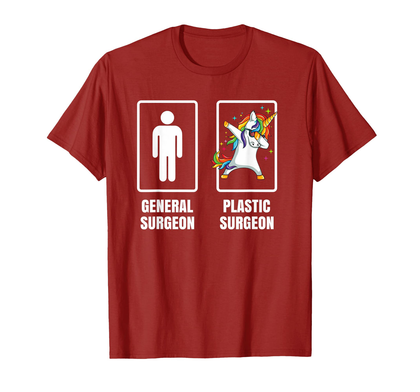 Dabbing Unicorn Plastic Surgeon Surgery Doctor Physician T-Shirt