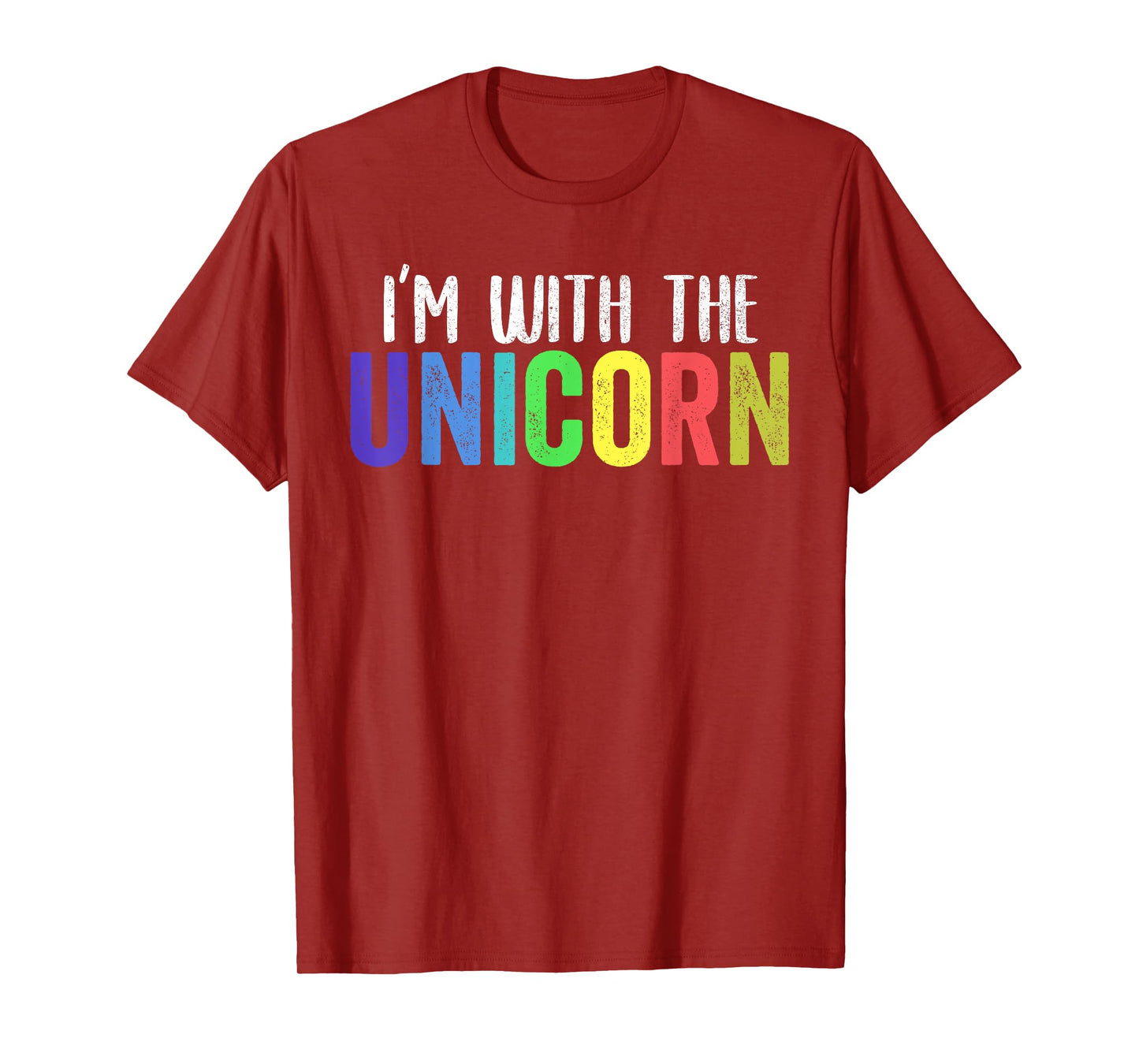 Halloween Costume for Parents Daughter I'm With The Unicorn T-Shirt