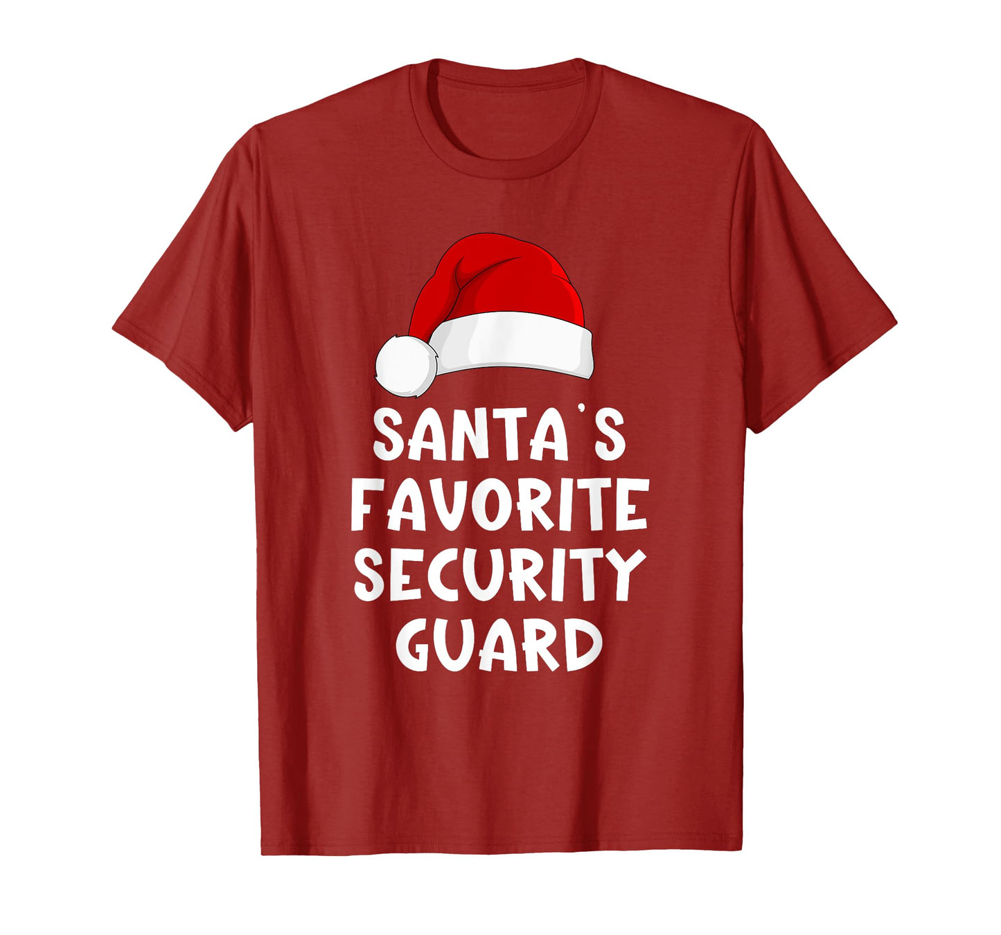 Christmas Santa's Favorite Security Guard Funny Xmas Pajama T-Shirt