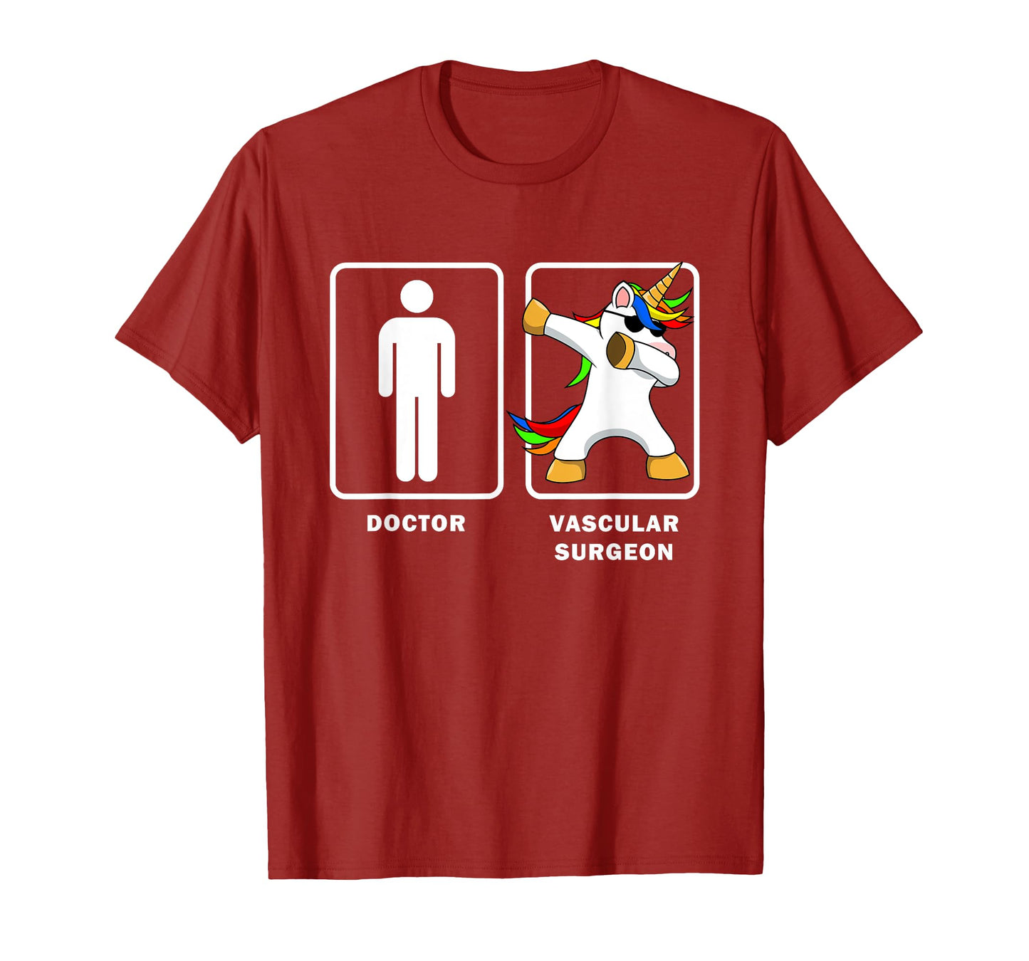 Vascular Surgeon VS Doctor Dabbing Unicorn Shirt Medical T-Shirt