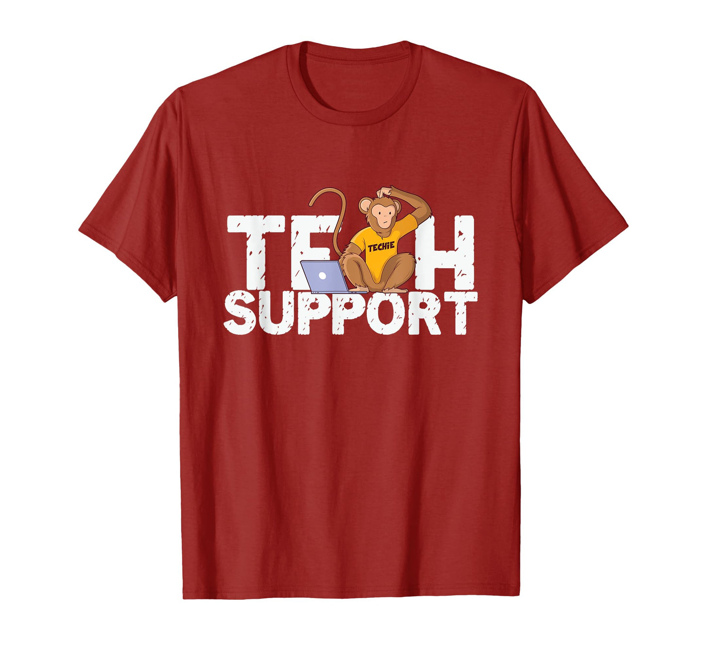 Tech Support Monkey Computer Programmer Customer Service T-Shirt