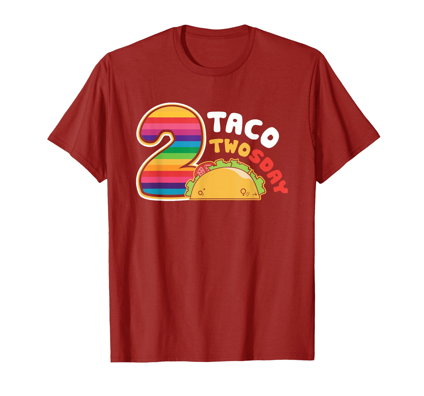 Taco Twosday 2nd Birthday Gift for Kids Boy Girl T-Shirt