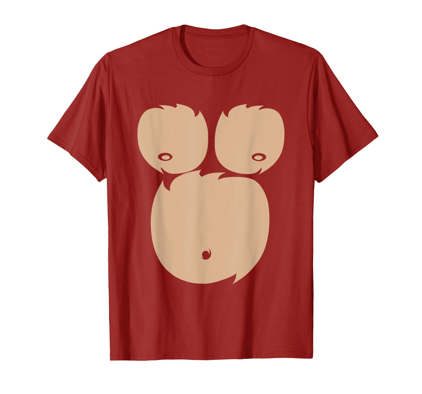 Monkey Chest Funny Easy Halloween Costume T-Shirt