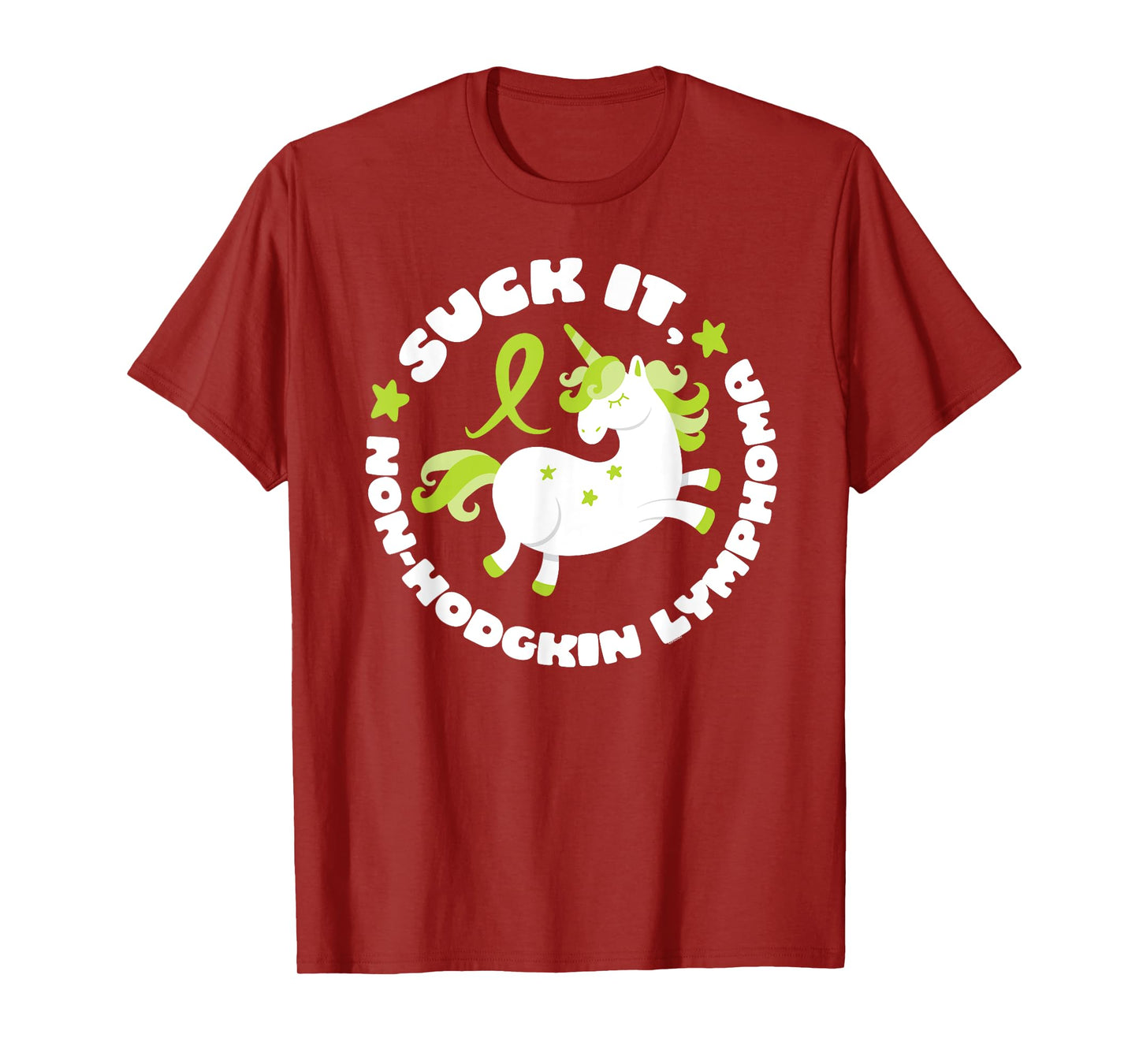 Suck It Non-Hodgkin Lymphoma Funny Quote with Unicorn T-Shirt