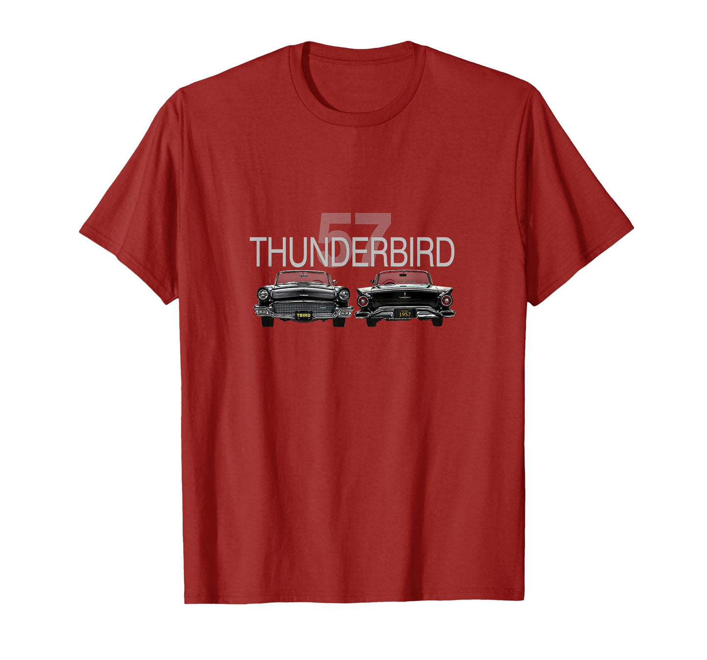 VINTAGE 1956 THUNDERBIRD, CLASSIC AMERICAN SPORTS CAR, 1950s T-Shirt