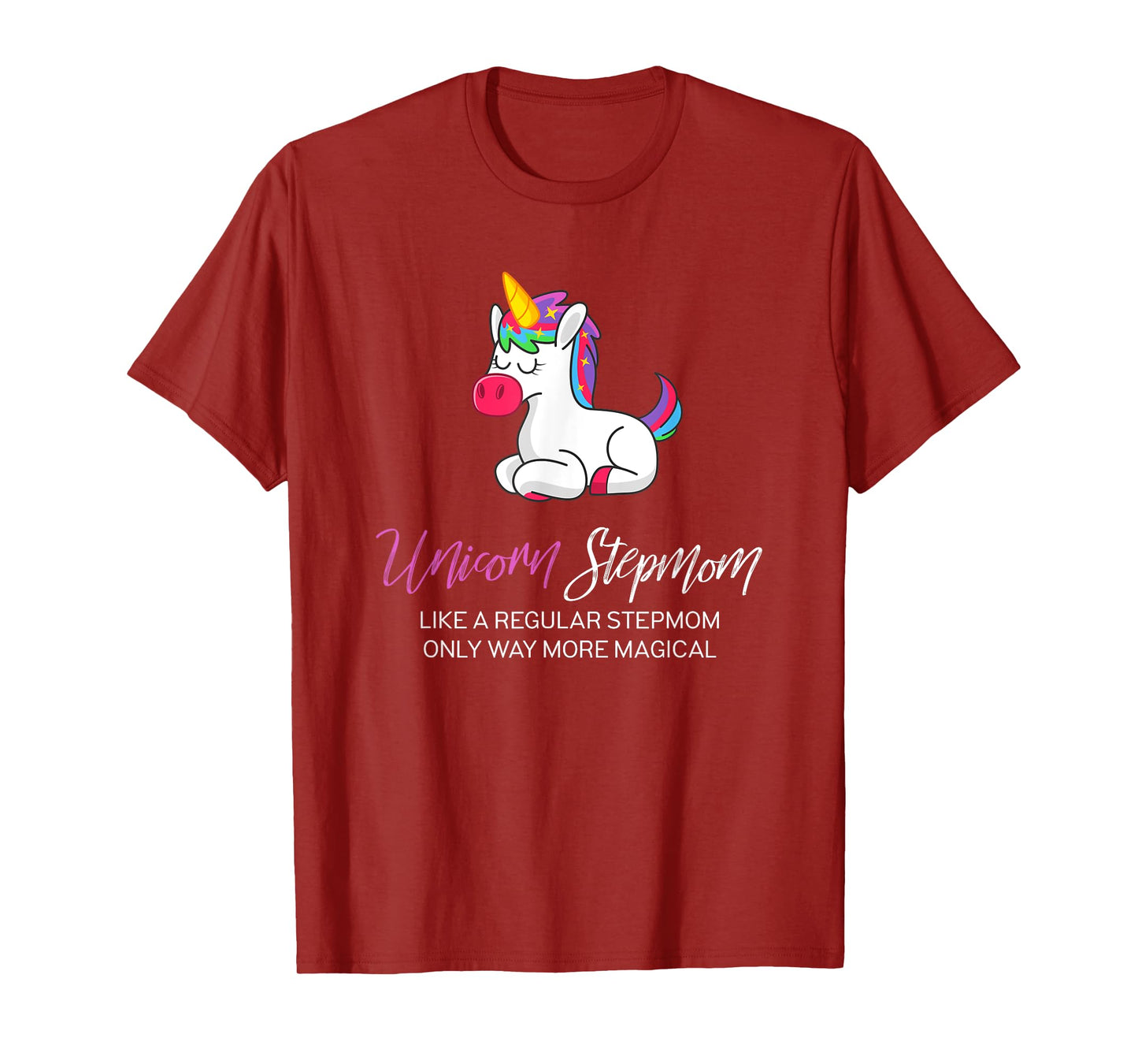 Unicorn StepMom Shirt, Step Mom of the Birthday Girl Shirt T-Shirt