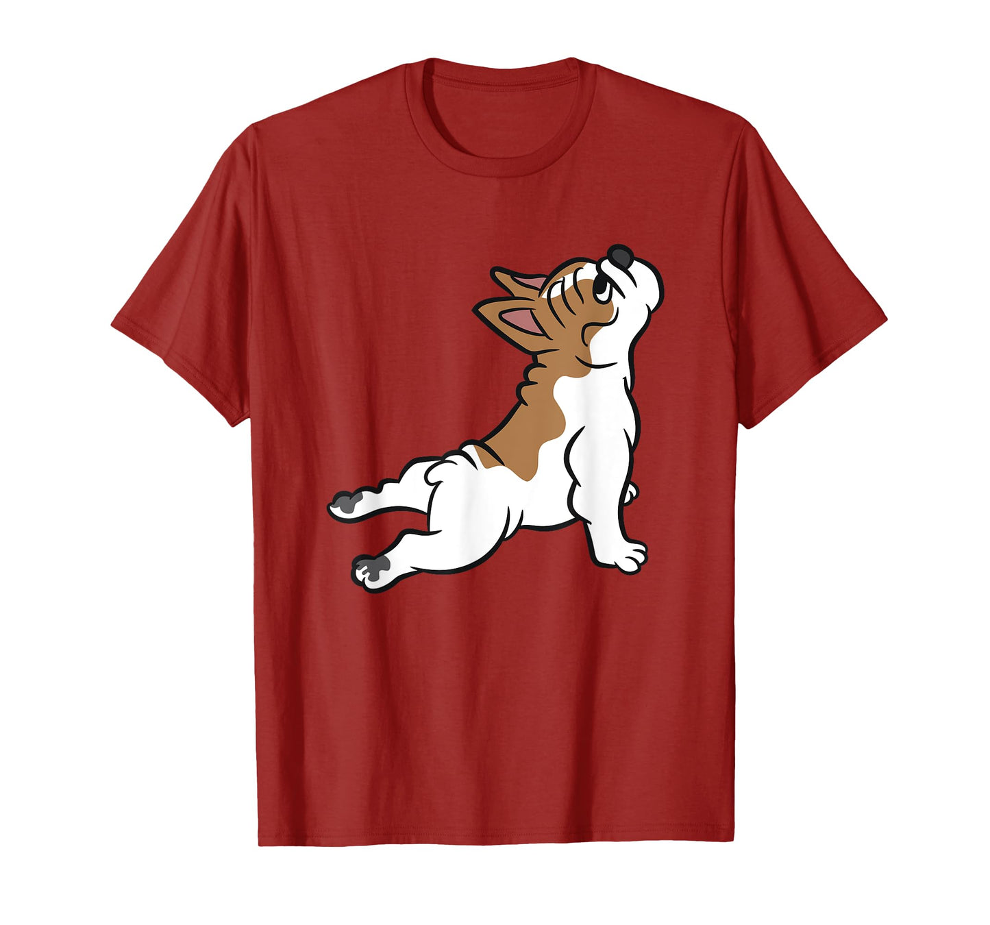 Cute French Bulldog Dog Yoga French Bulldog Men Women Girls Kids T-Shirt