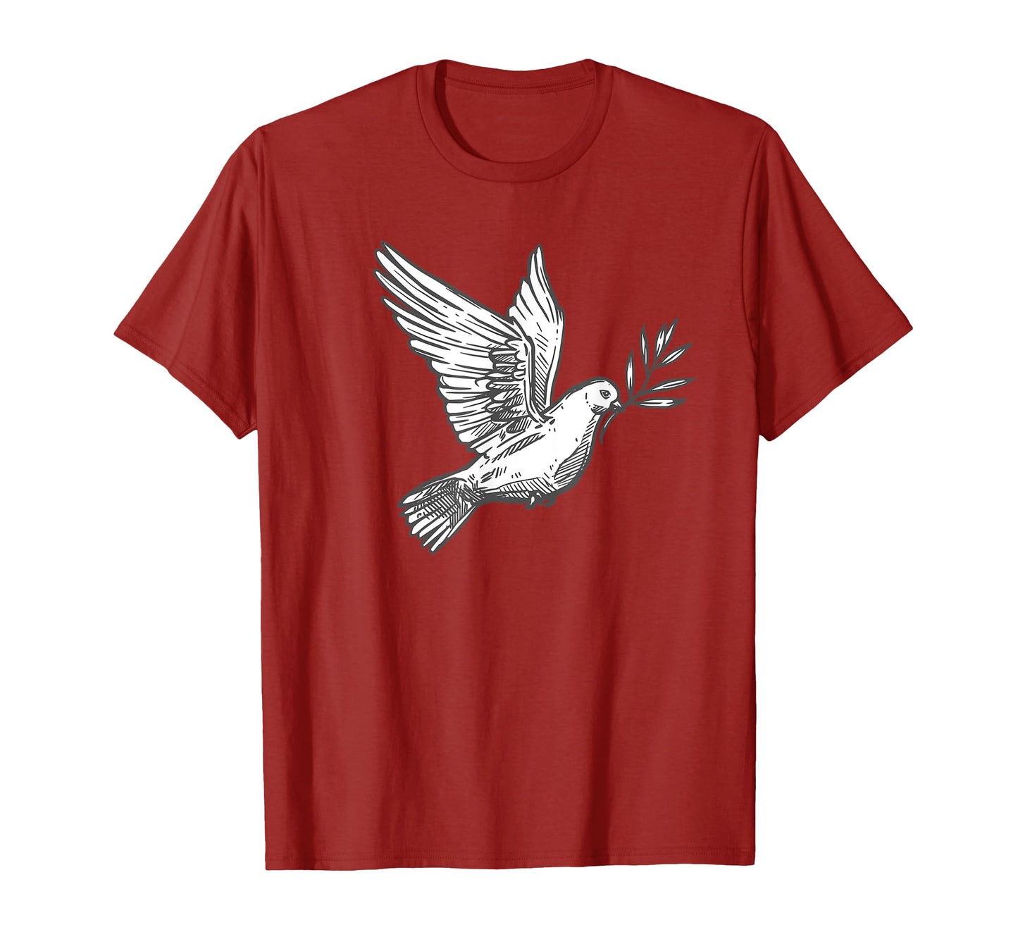 Flying Lonesome Peace Dove Pigeon Bird Lover Gift Men Women T-Shirt