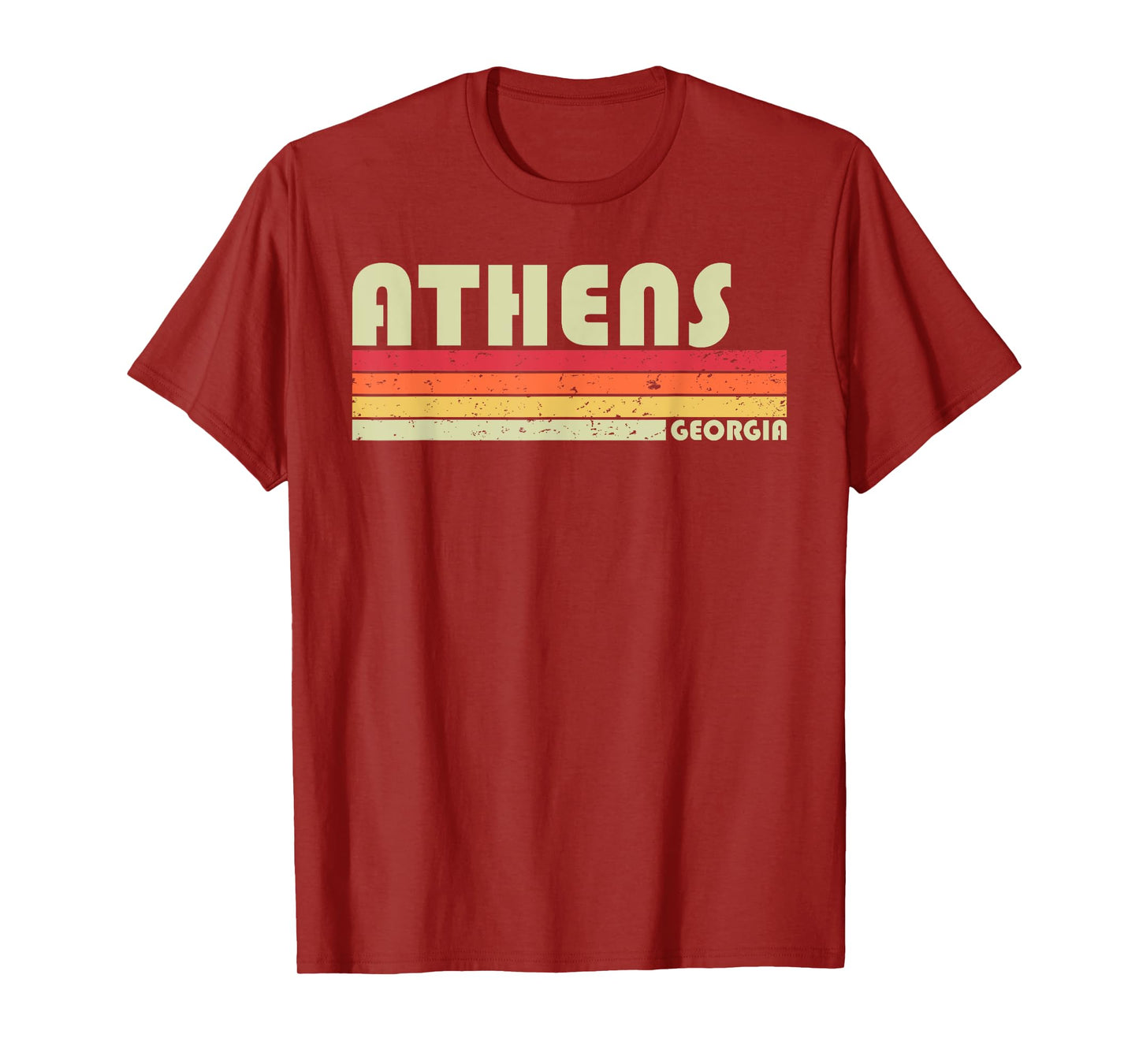 ATHENS GA GEORGIA Funny City Home Roots Gift Retro 70s 80s T-Shirt