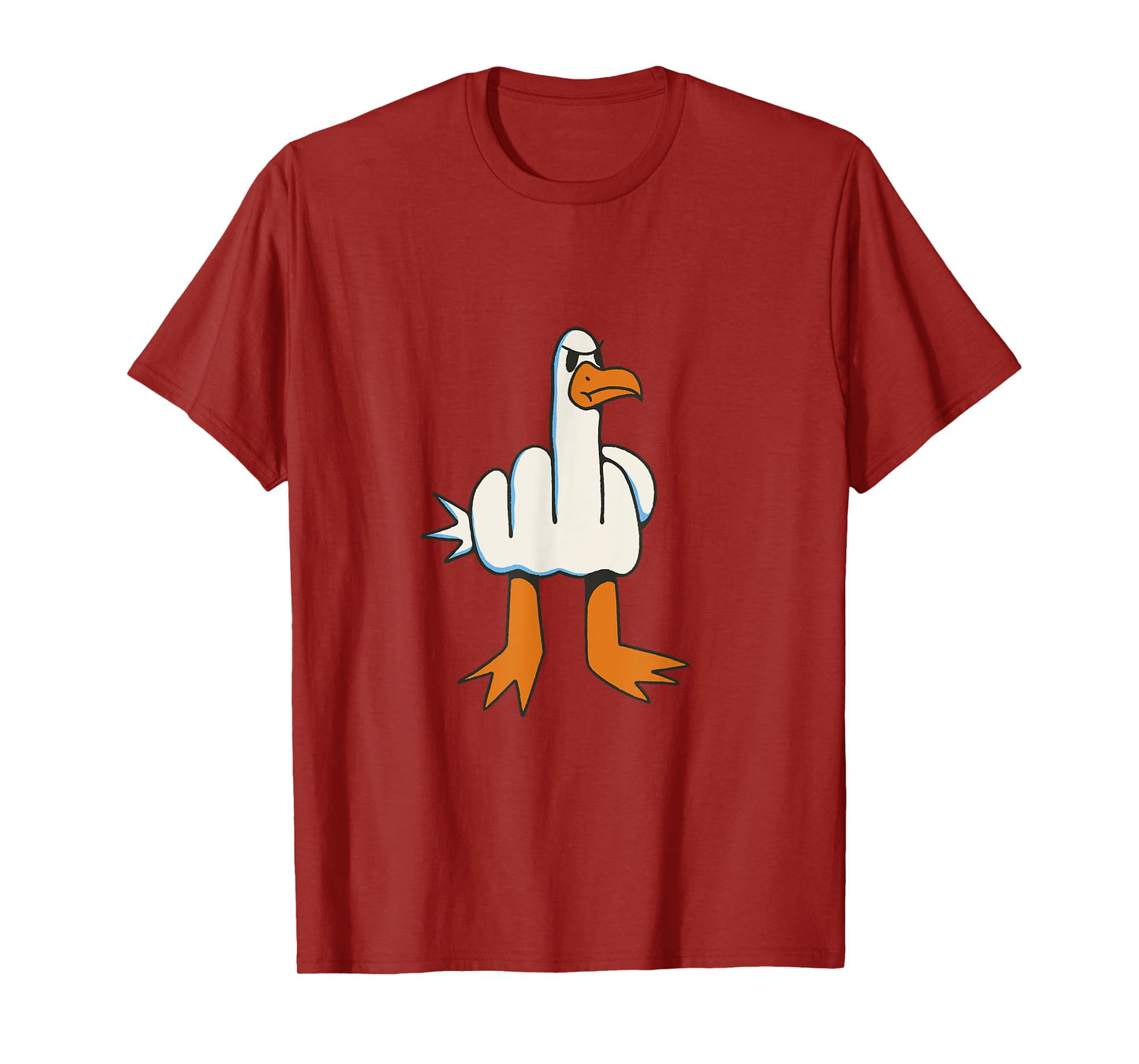 Bird giving the bird with the middle finger T-Shirt