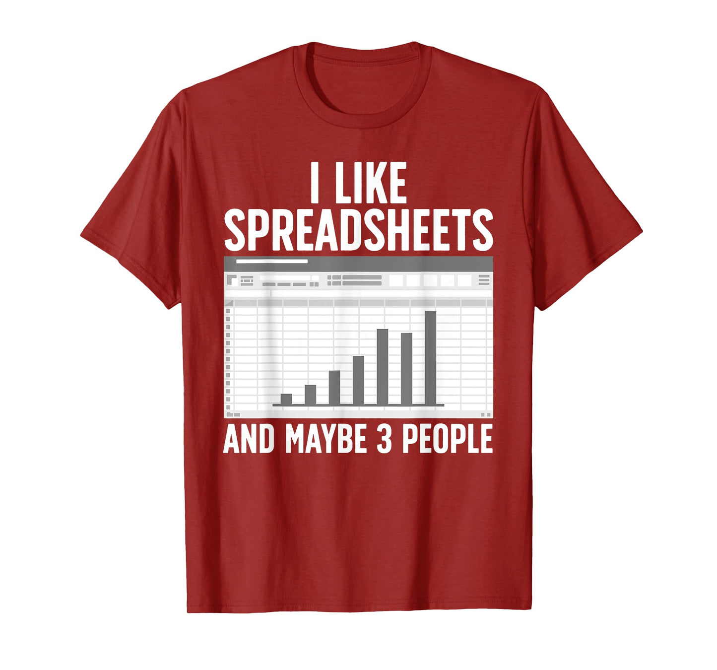 Cool Accountant For Men Women Tax Accounting Spreadsheet CPA T-Shirt