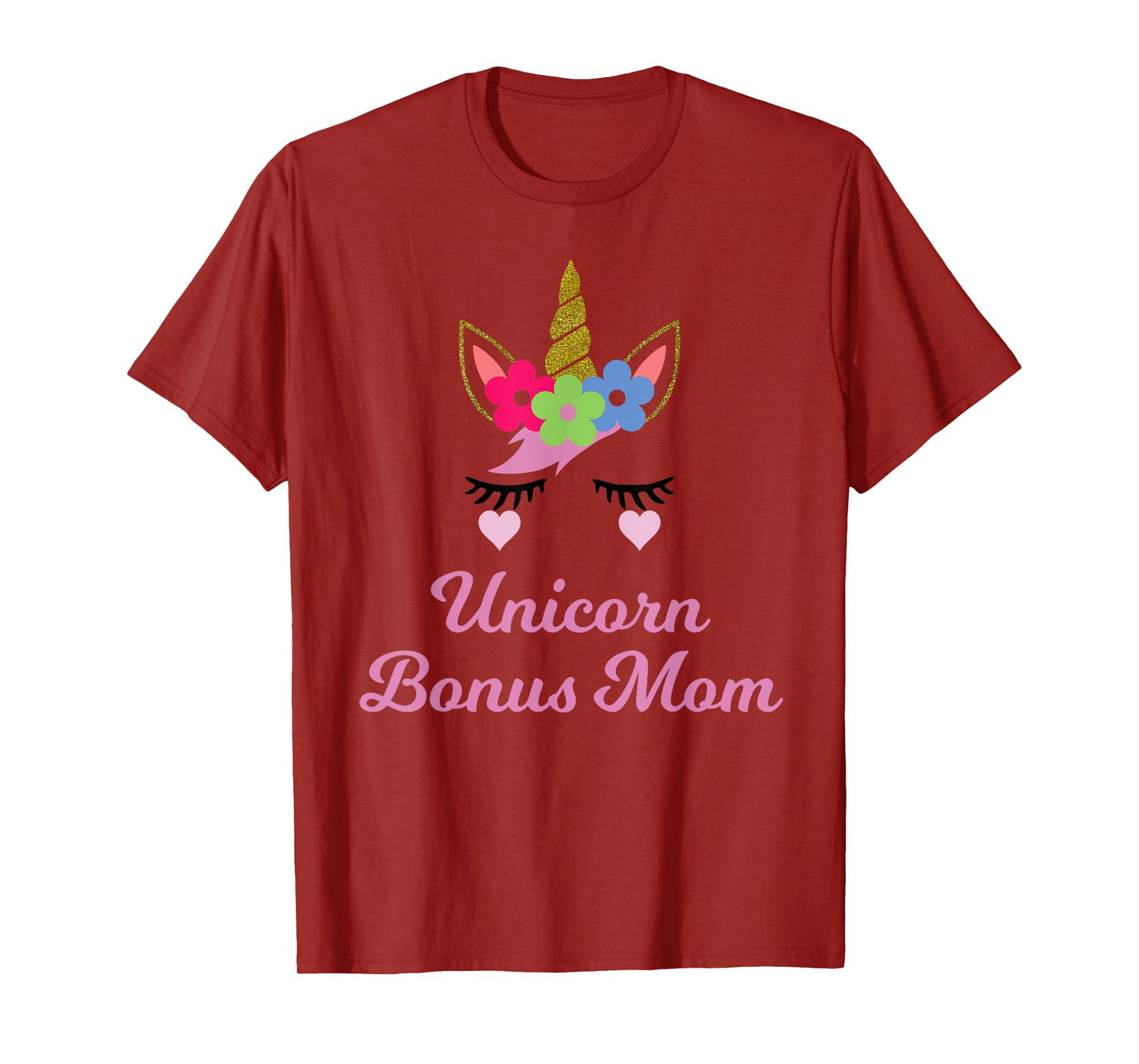 Unicorn Bonus Mom T-Shirt, Unicorn Gift, Girl Birthday Party T-Shirt