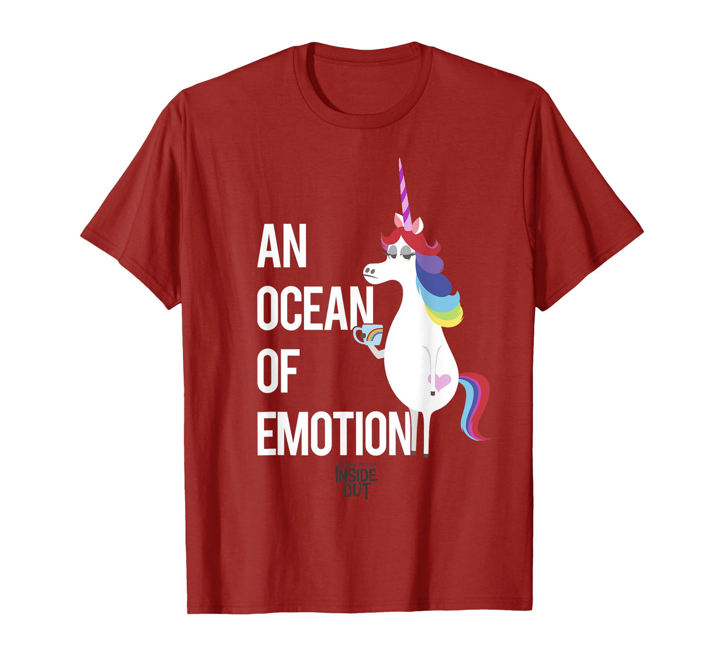 Disney Pixar Inside Out Unicorn An Ocean Of Emotion Logo T-Shirt