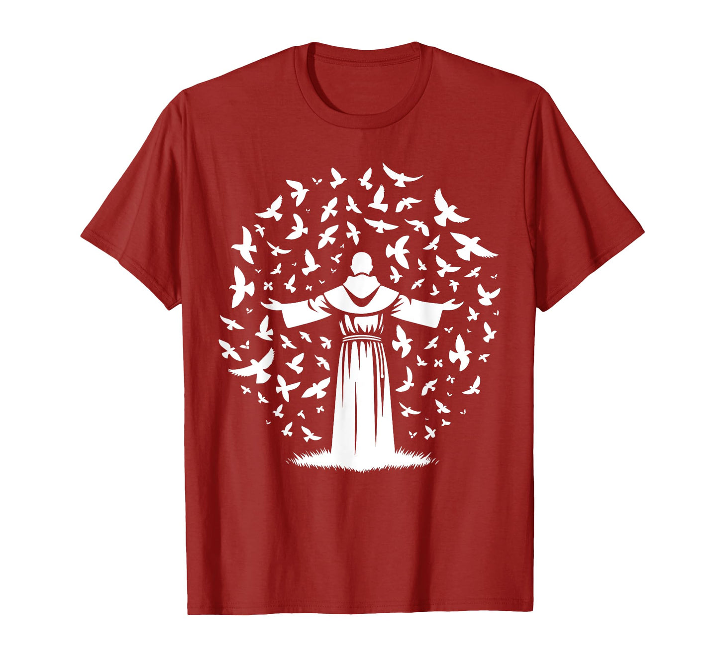 St Francis of Assisi Patron Saint of Animals Birds Catholic T-Shirt