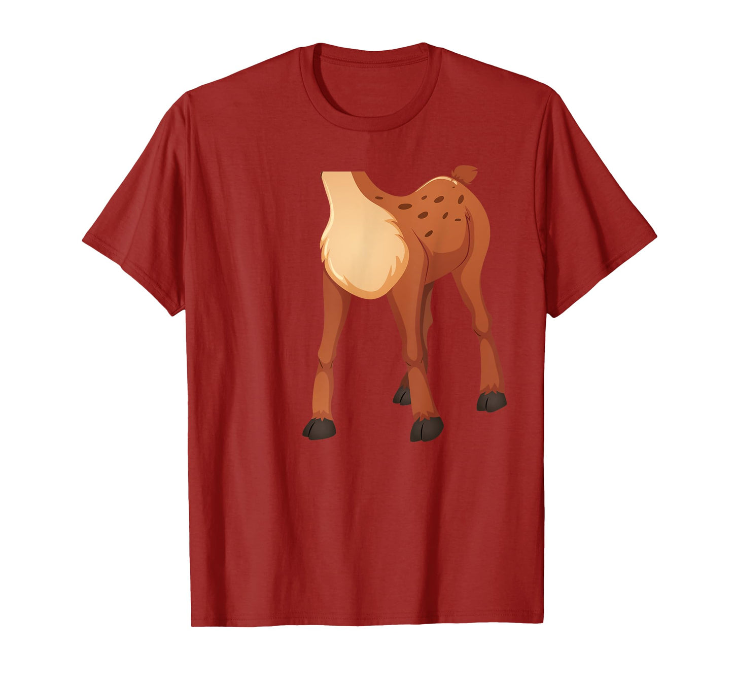 Headless Deer Lazy DIY Halloween Costume Funny Animal Body T-Shirt