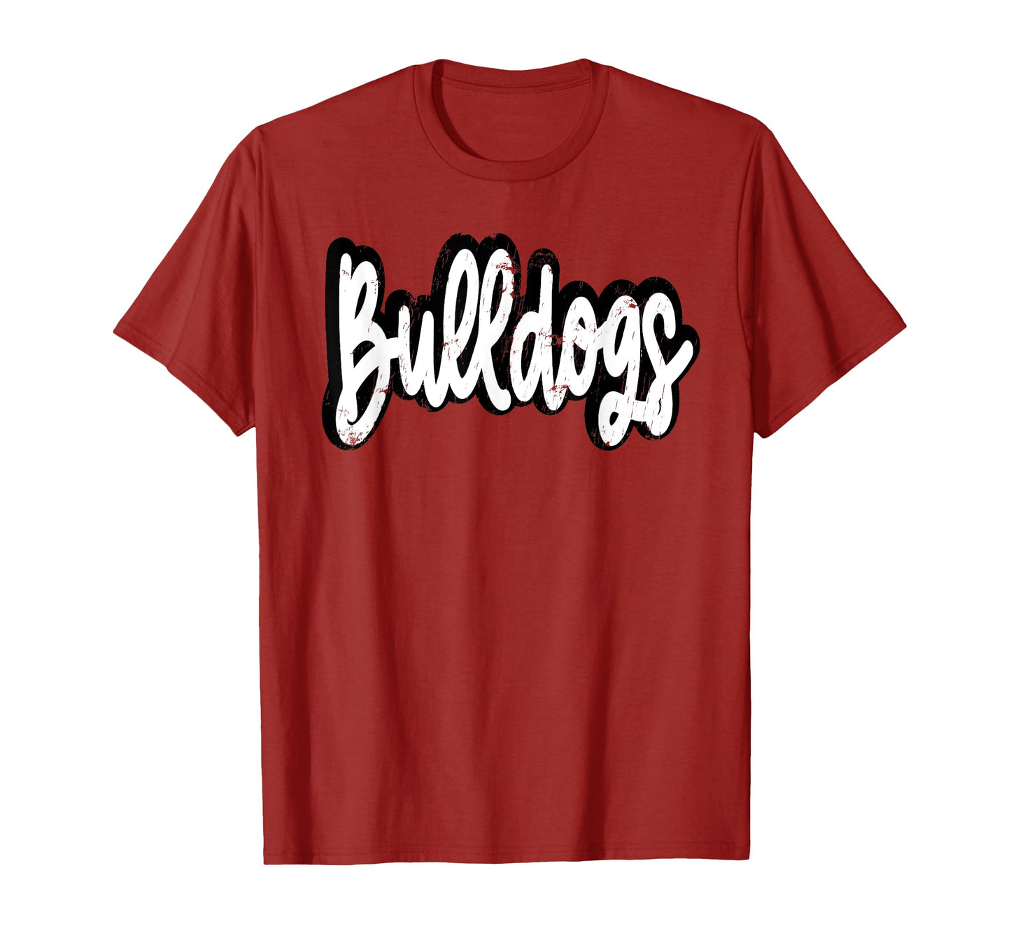 Bulldogs Mascot Retro Back to School Team Spirit T-Shirt