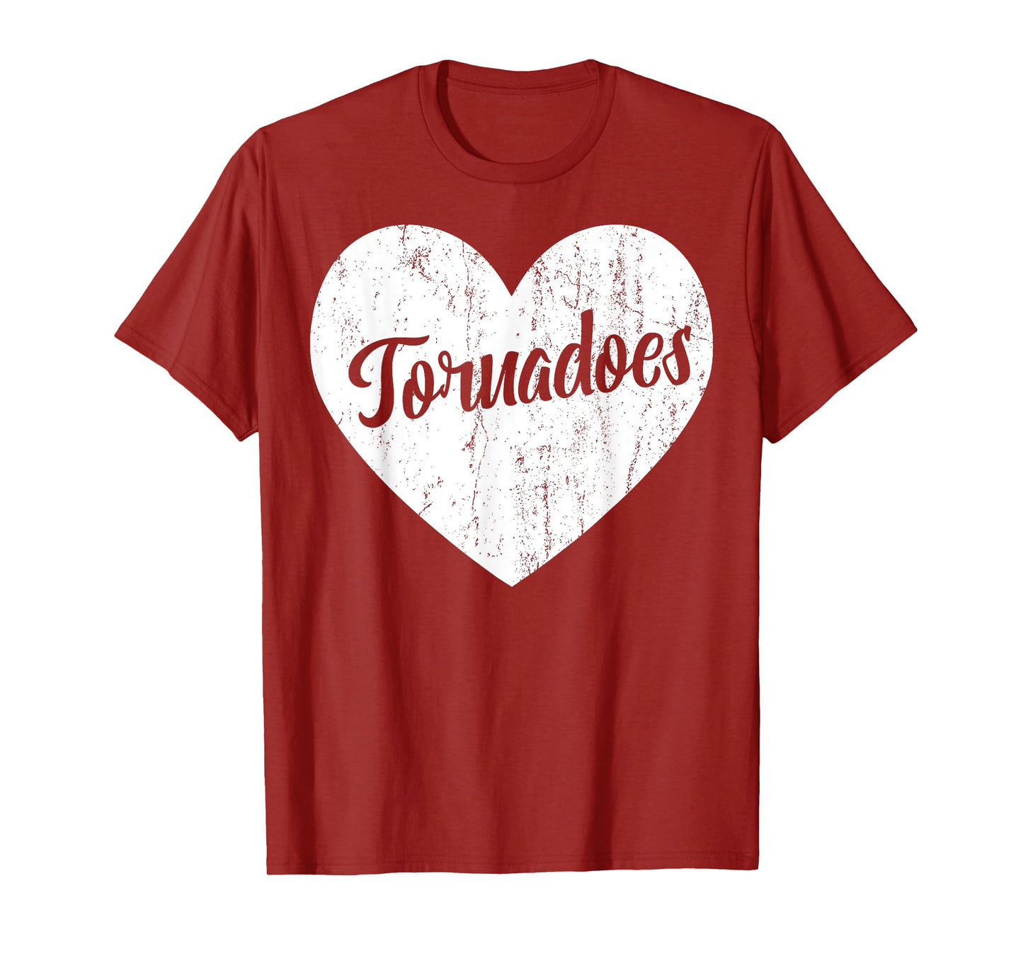 Tornadoes School Sports Fan Team Spirit Mascot Heart Gift T-Shirt