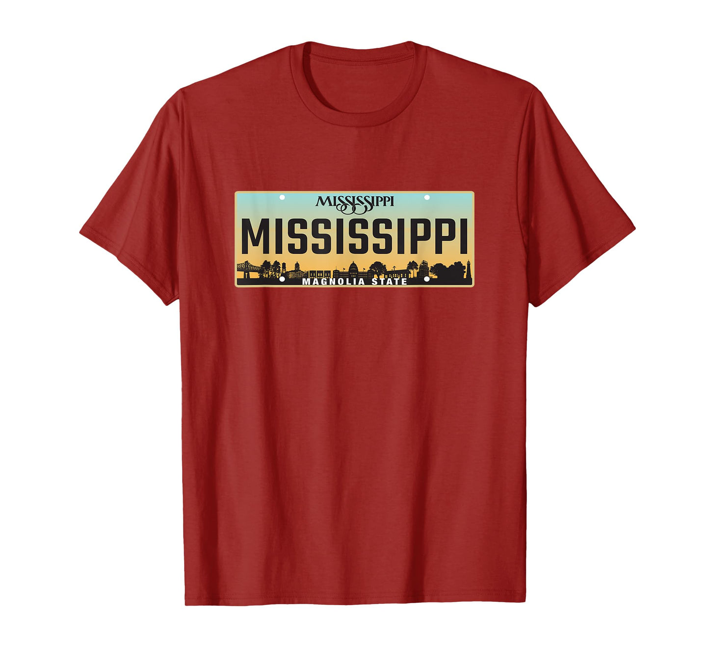 Mississippi License Plate - Great Gift Idea - Car Enthusiast T-Shirt