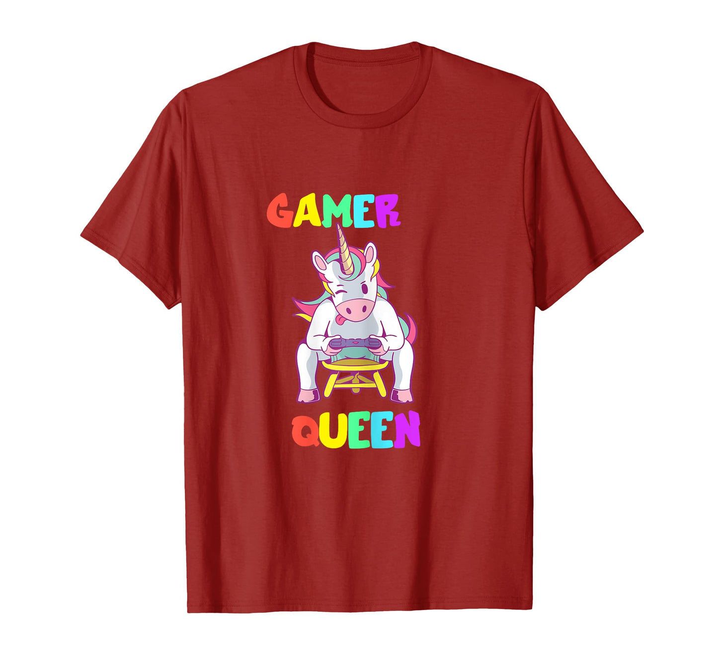 Gamer Queen Gamer Queen Unicorn Gamer Cute Gaming T-Shirt