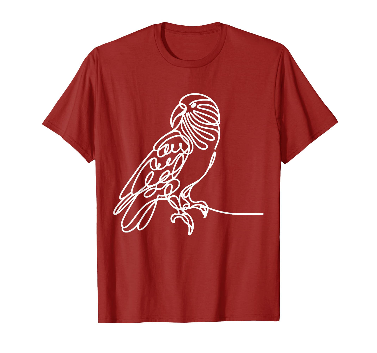 Line Art Bird & Ornithologist Kea T-Shirt