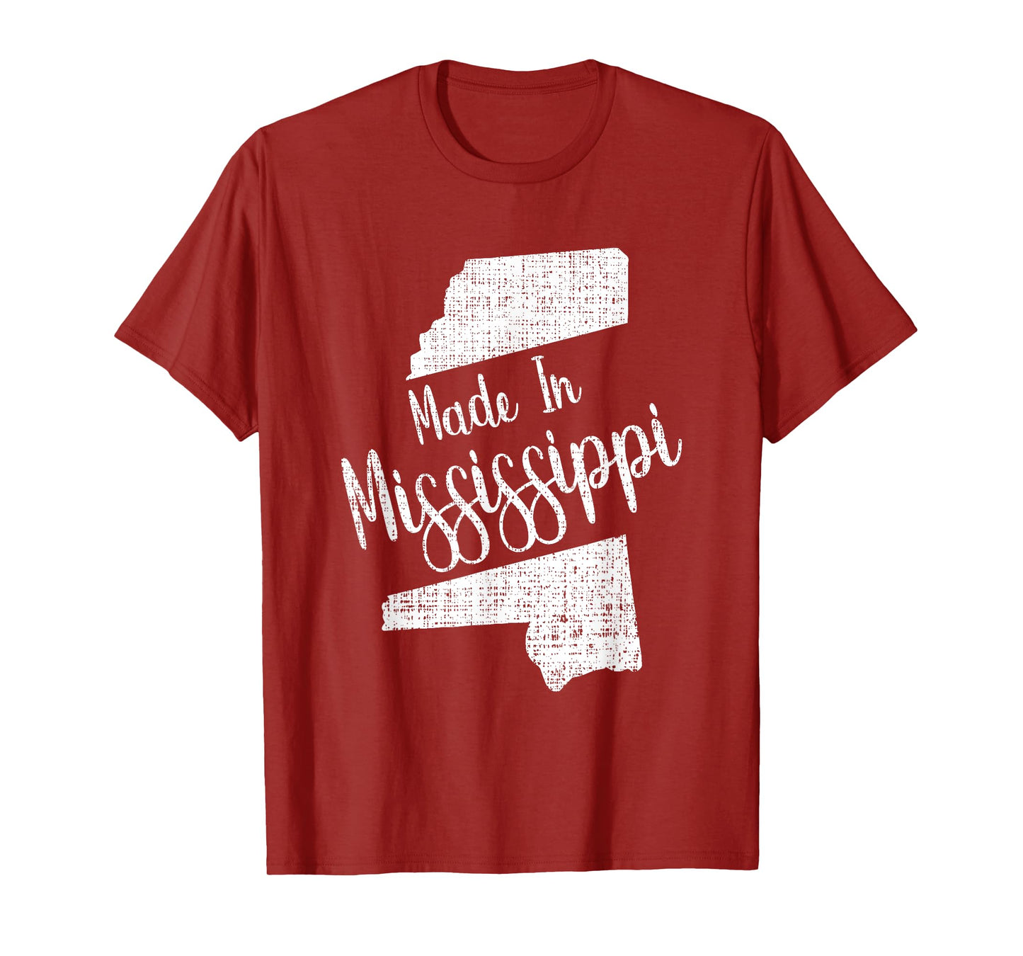 Mississippi State Map Souvenir Gift T-Shirt