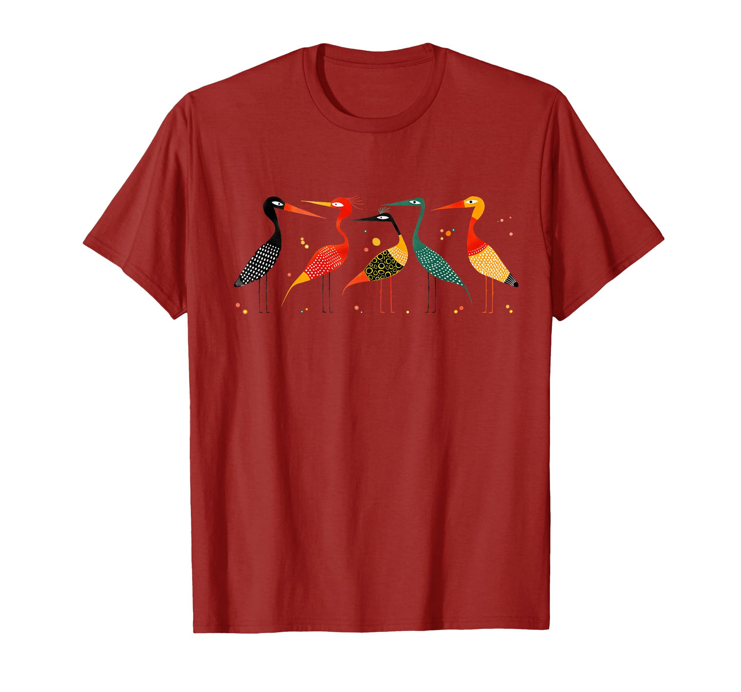 Fuzzy Logic Brand MidCentury Modern Heron T-Shirt, Small, Blue