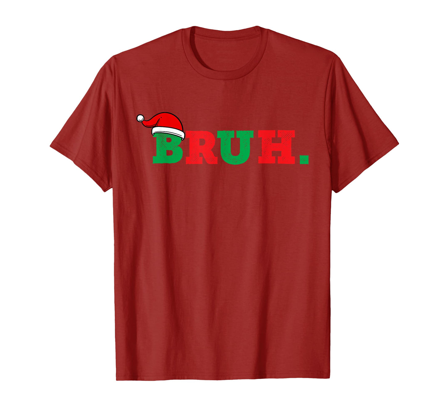 Bruh Funny Saying Bro Teens Boys Kids Christmas Pajamas Xmas T-Shirt