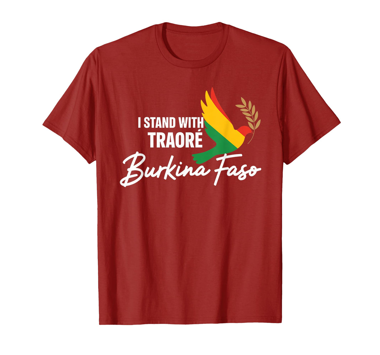 I Stand With Burkina Faso-Ibrahim Traoré Retro Bird T-Shirt