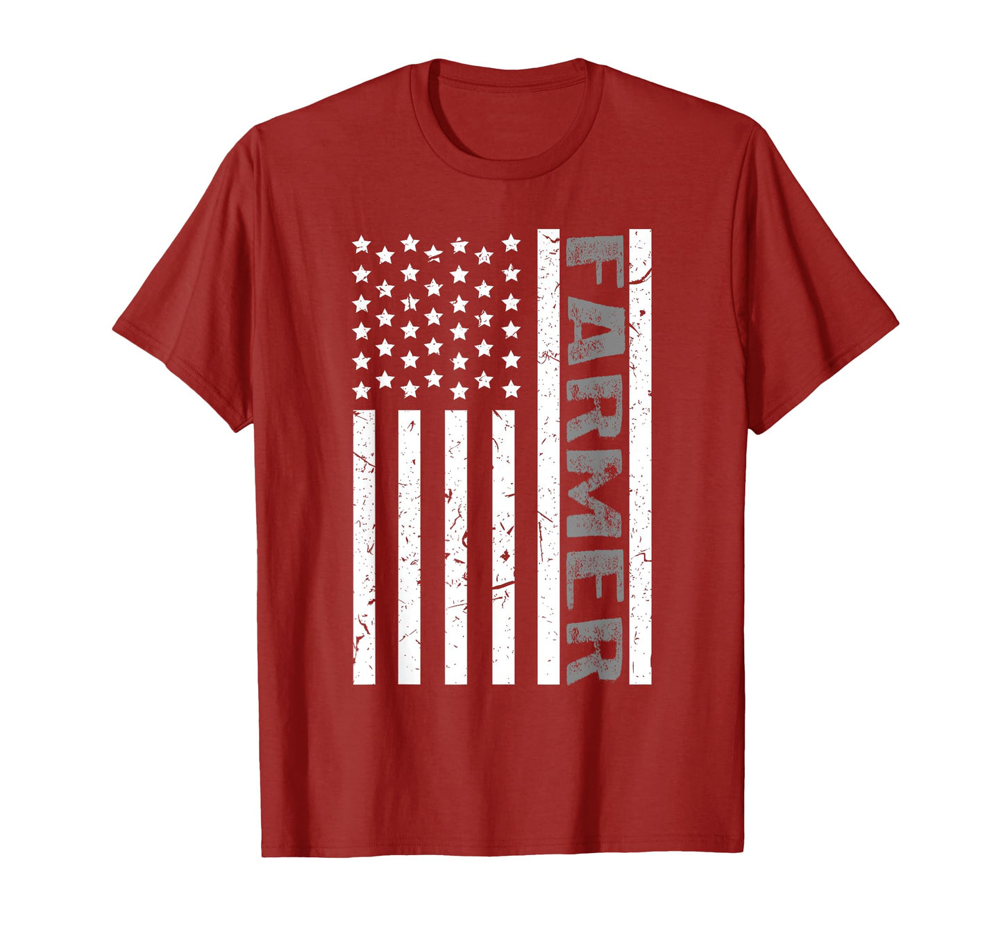 4th Of July Farmer American Farm Cow Tractor Flag Patriotism Women Kids Men T-Shirt