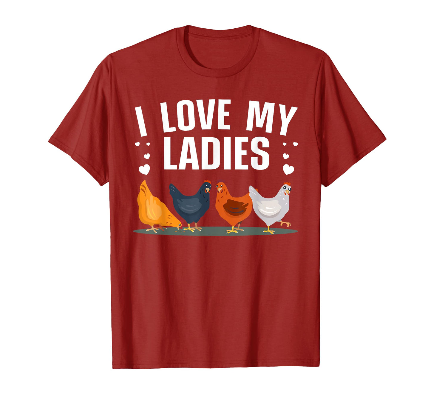 Funny Chicken Art Men Women Ladies Chicken Farmer Whisperer T-Shirt