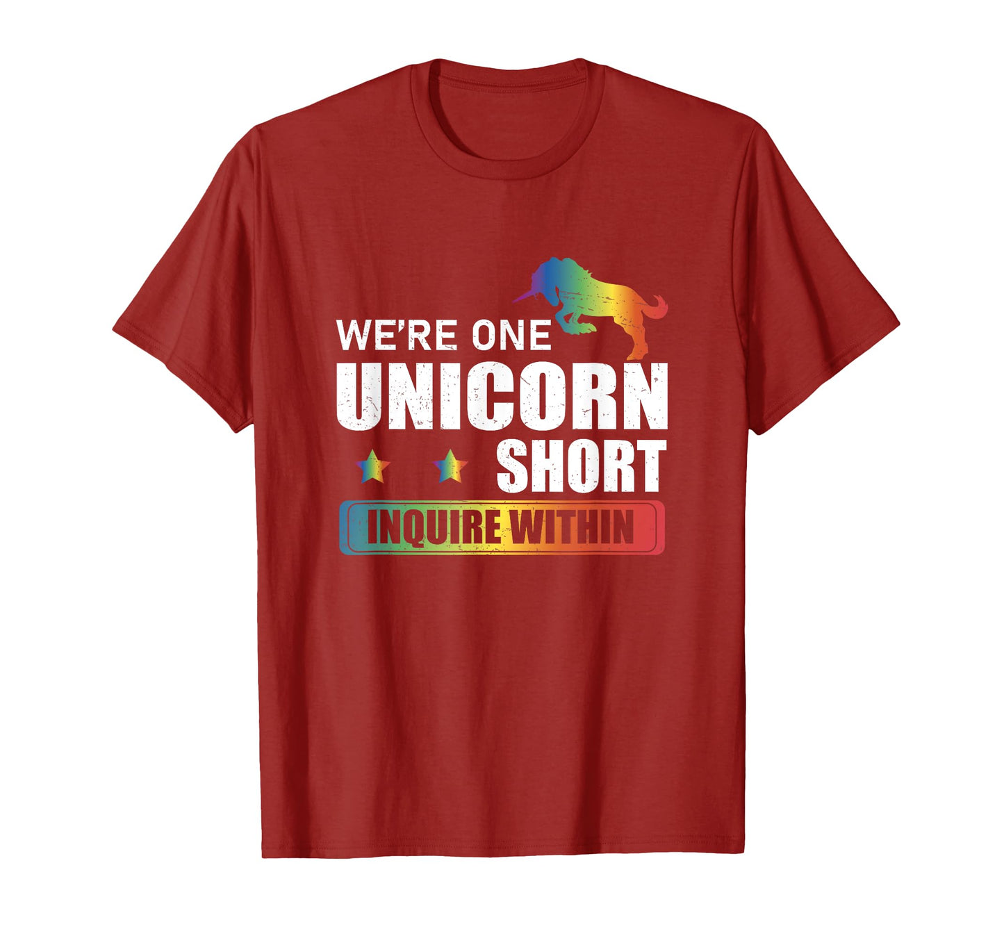 Inquire Within Funny Polyamory Unicorn Hunting A Poly Couple T-Shirt